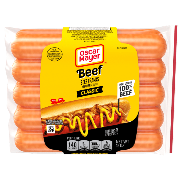 Classic Beef Franks Hot Dogs