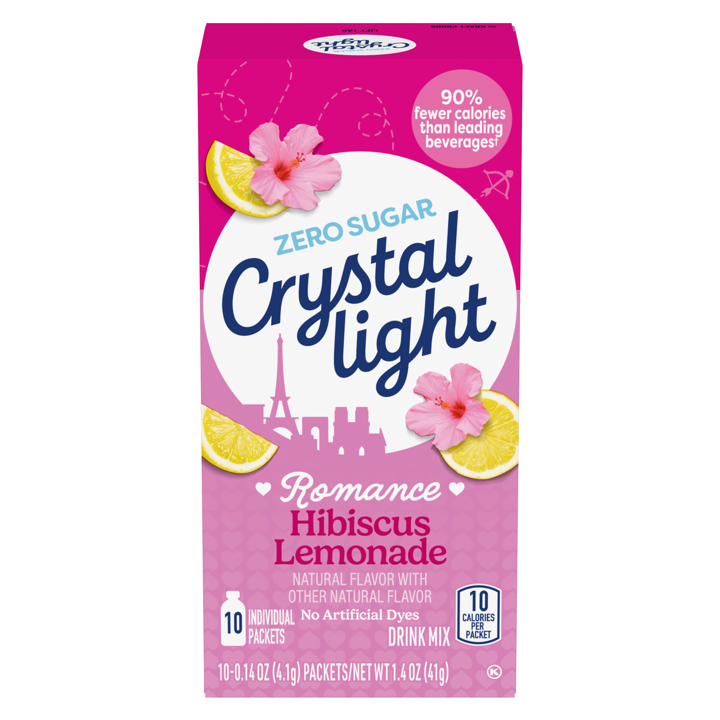 Crystal Light Crystal Light Hibiscus Lemonade On-the-Go Powdered Drink Mix — product image