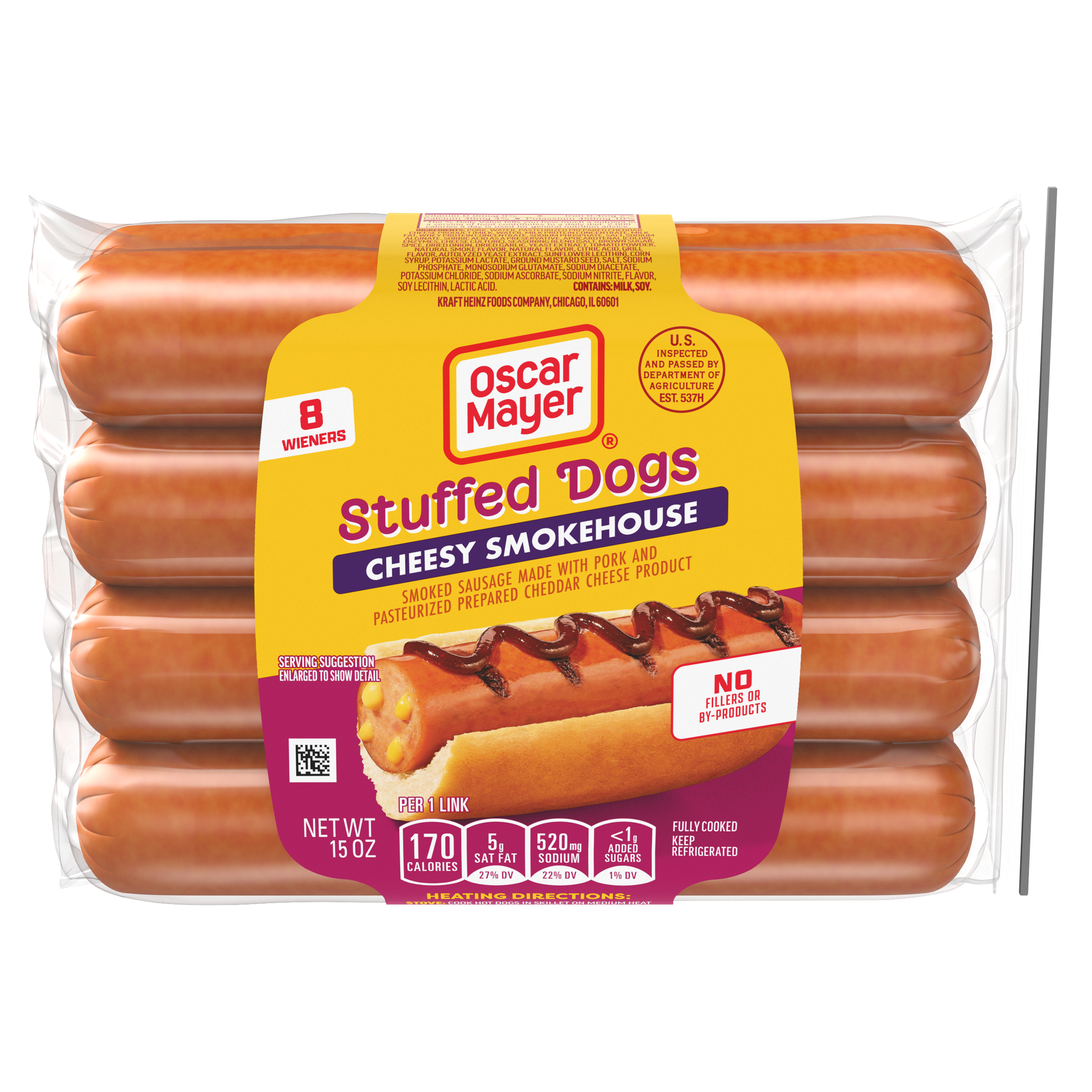 Oscar Mayer Oscar Mayer Cheesy Smokehouse Stuffed Hot Dogs — product image