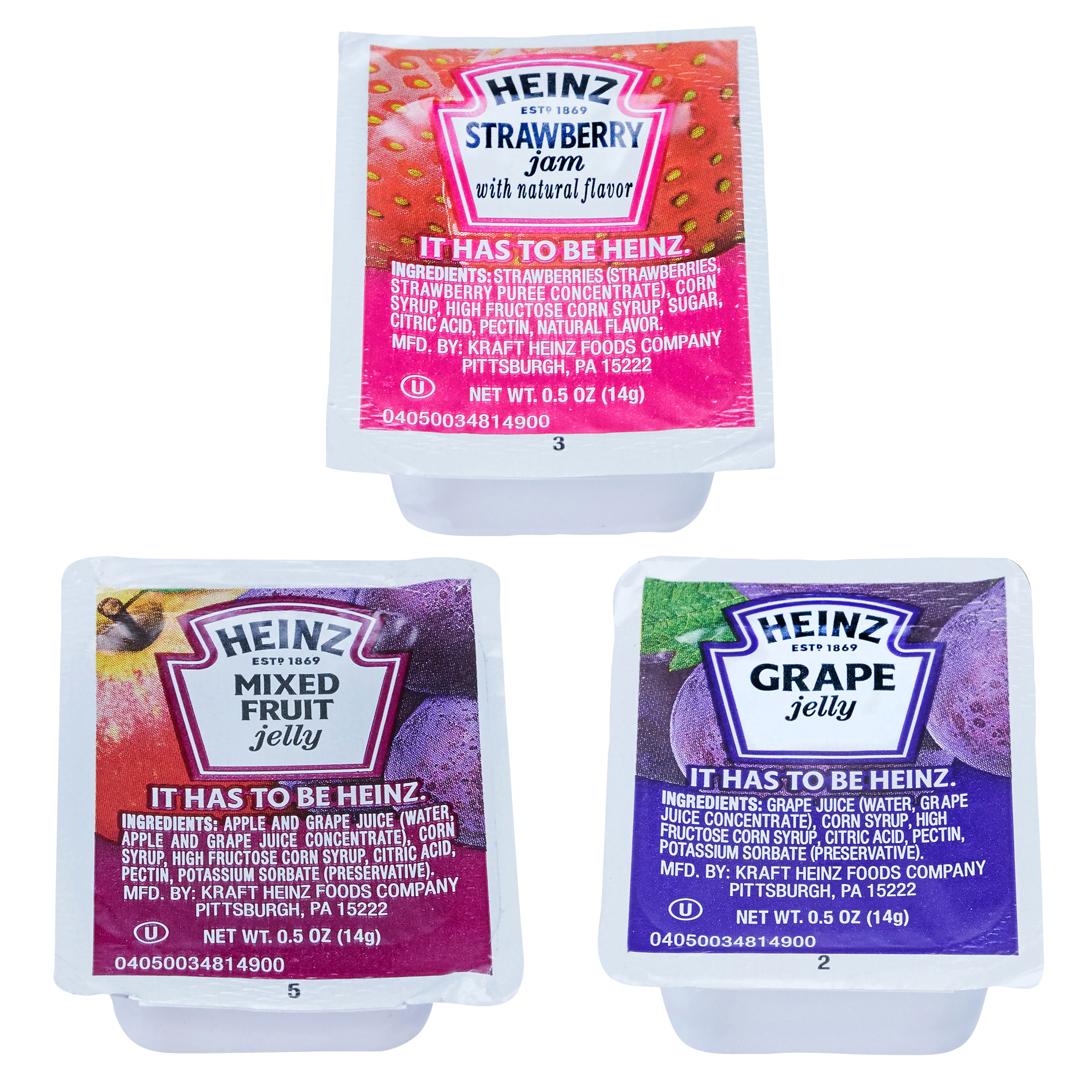 Single Serve Assorted Jelly/Jams
