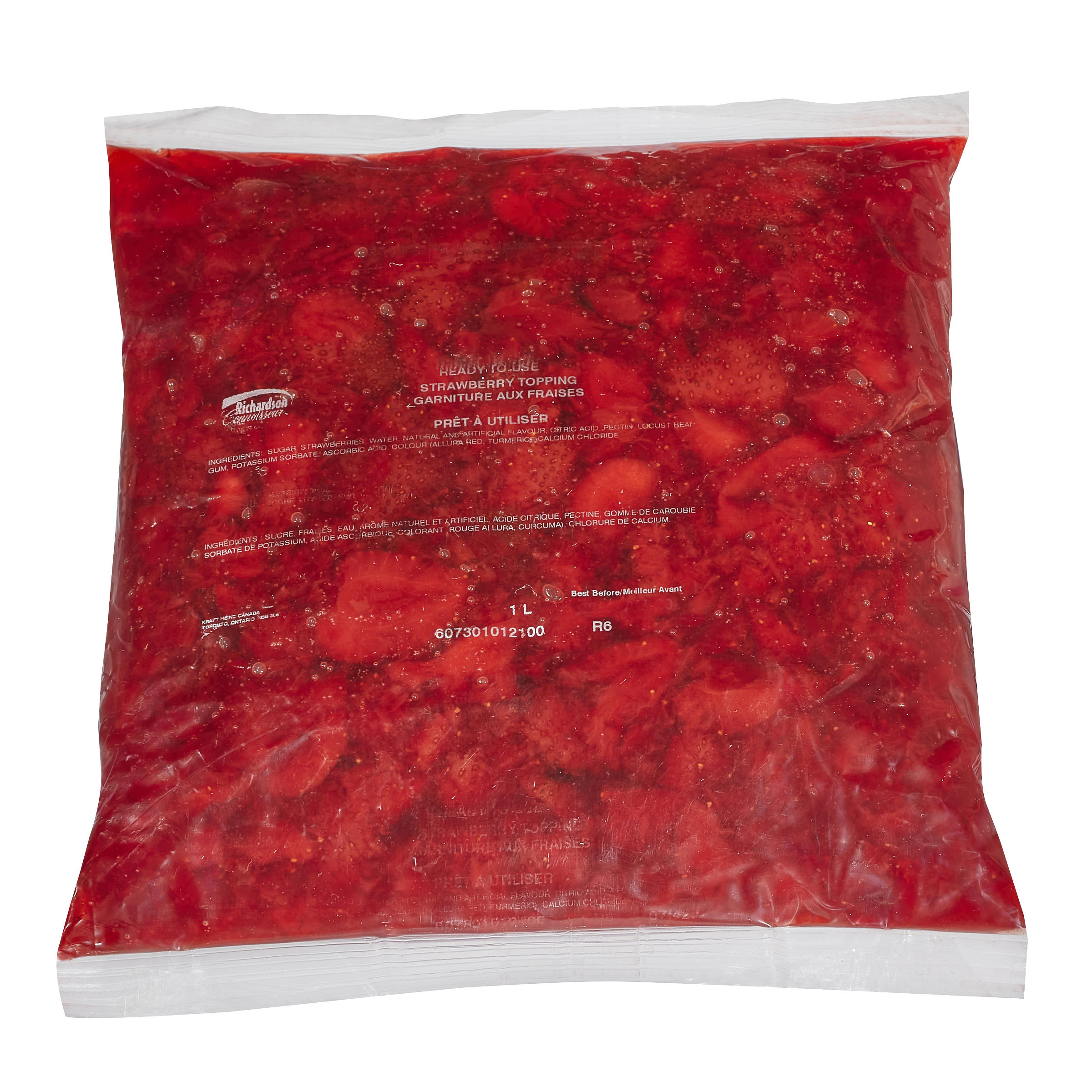 Richardson Strawberry Topping (8 x 1 L Bag)
