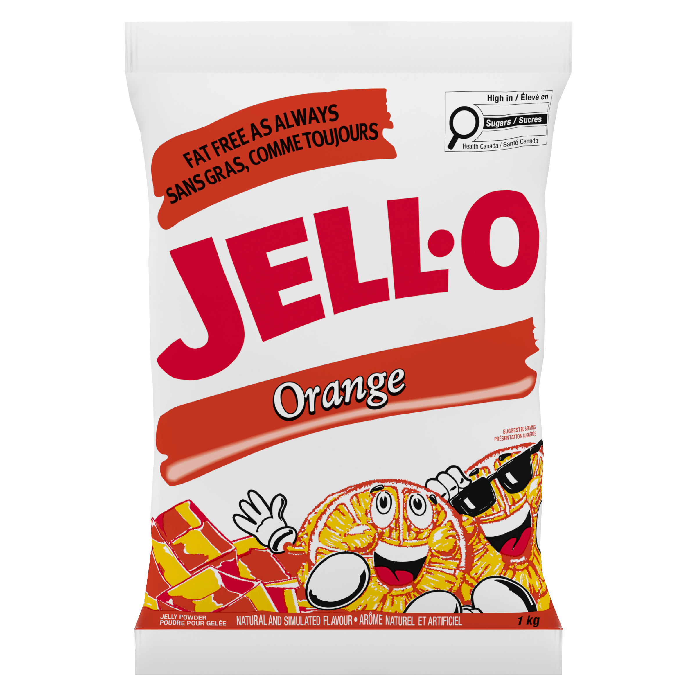 Jell-O Orange Flavoured Jelly Powder (2 X 1KG)