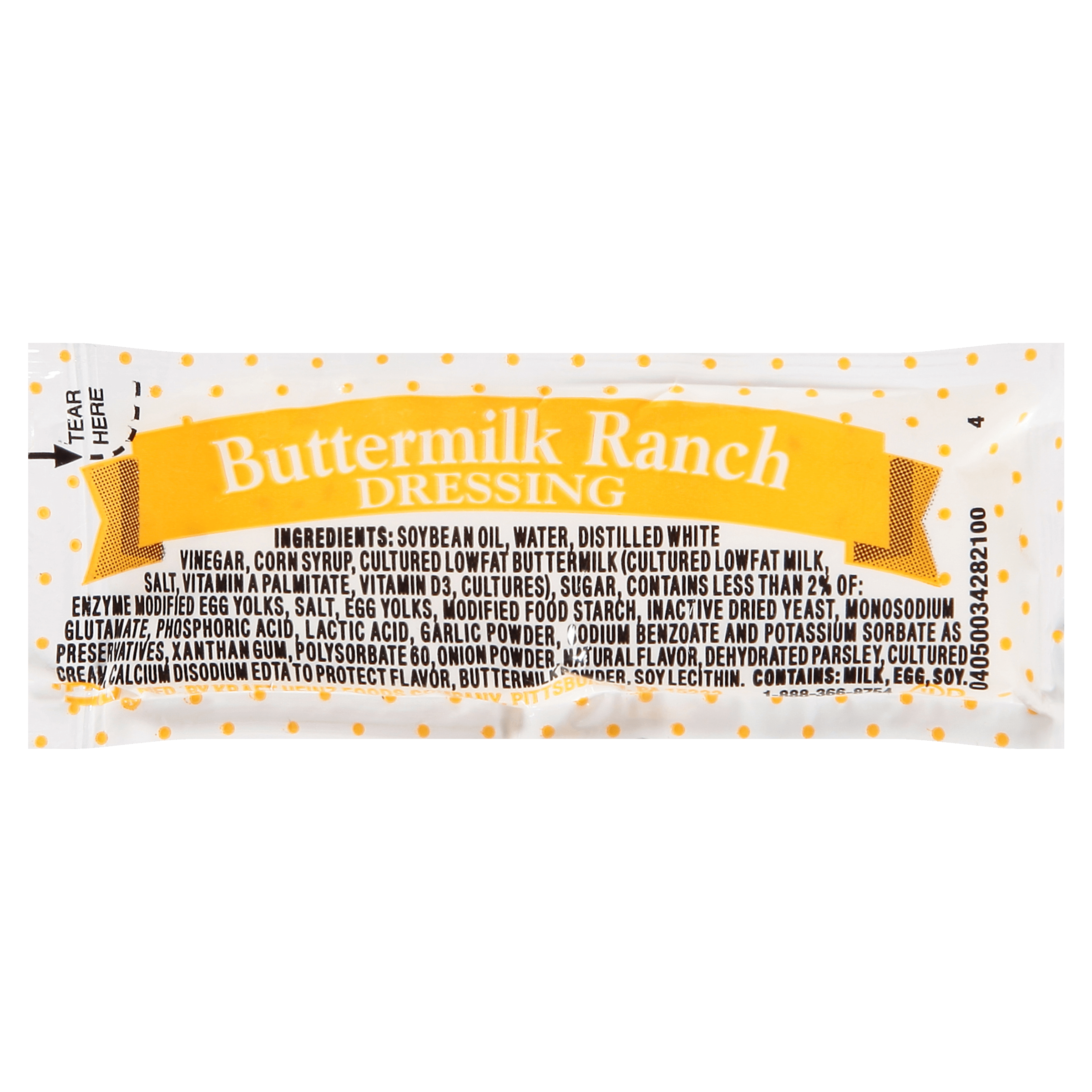 Ppi Single Serve Buttermilk Ranch Dressing, 5.25 LB Away From Home