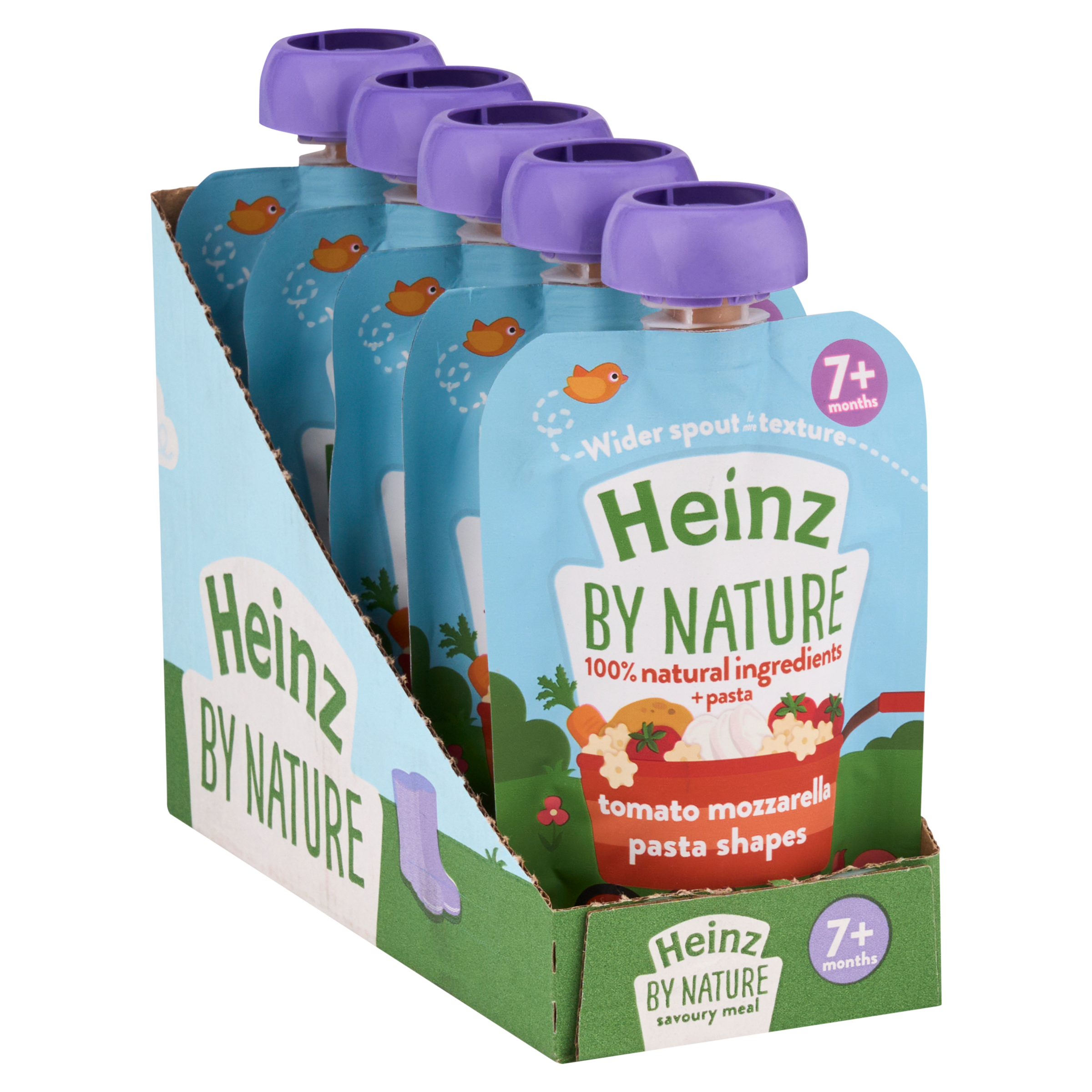 Tomato Mozzarella Pasta Shells Baby Food Pouch 5 x 130g