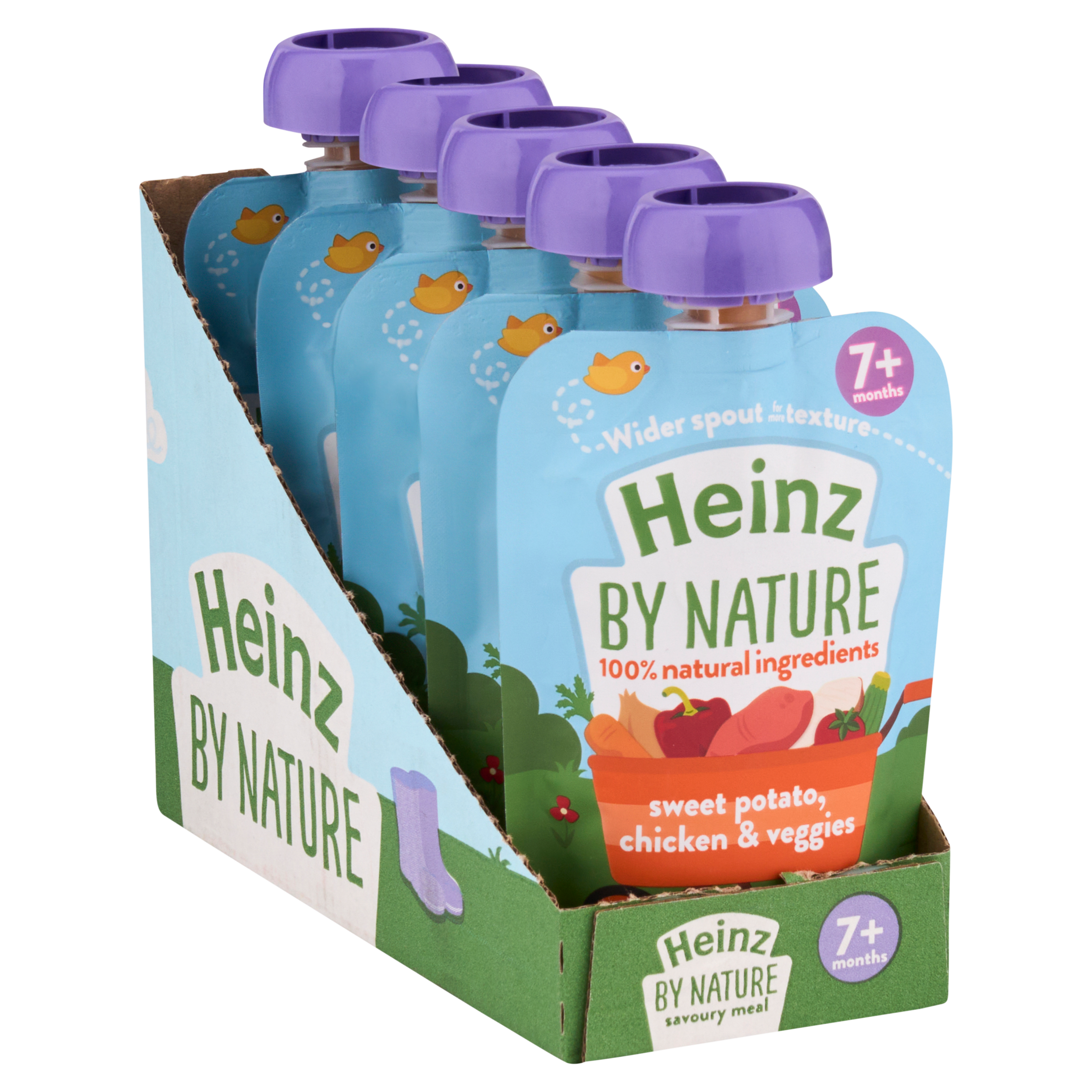 Sweet Potato Chicken Vegetables Stage 2 Baby Food Pouch 5 x 130g