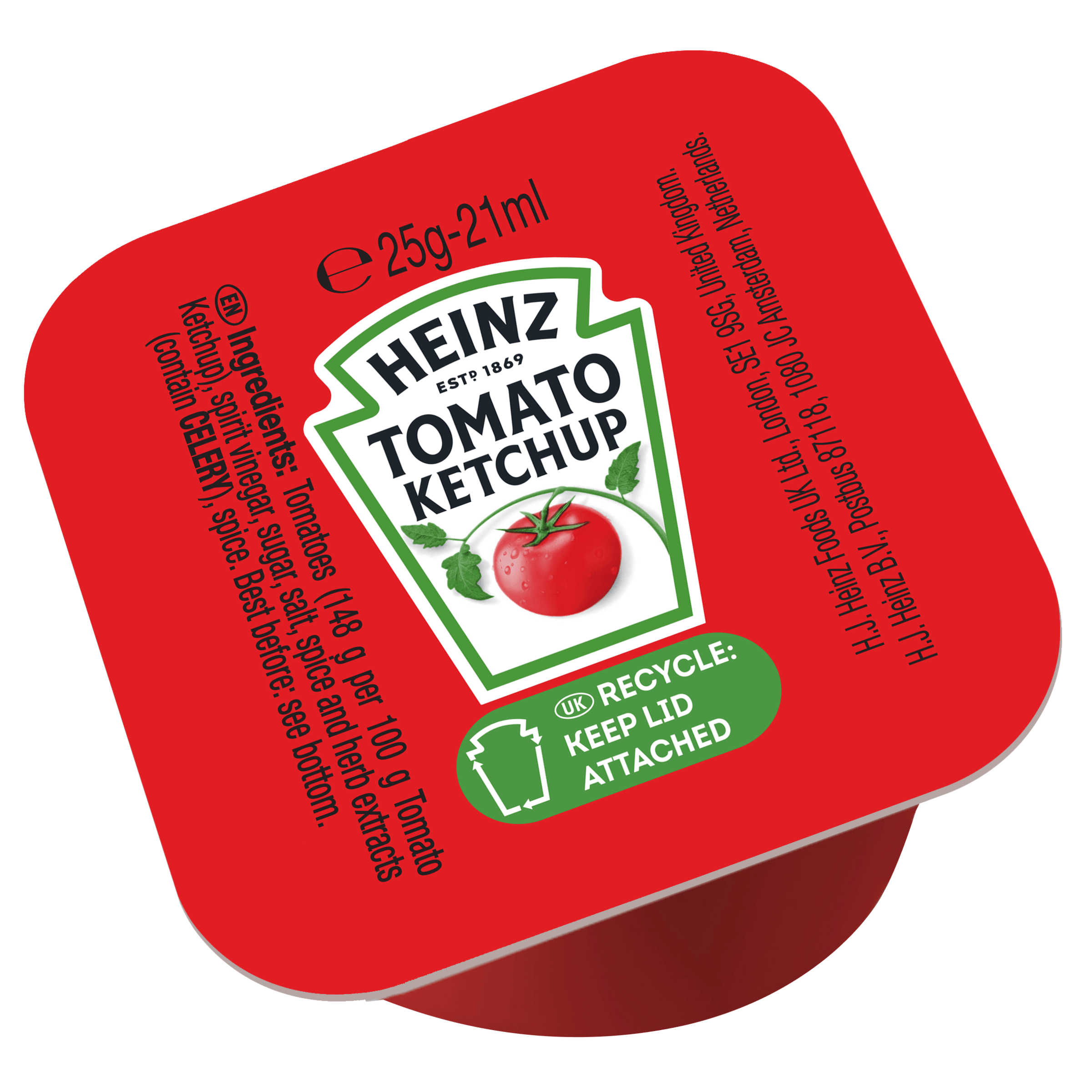 Heinz Tomato Ketchup Dip Pots 100 x 25g