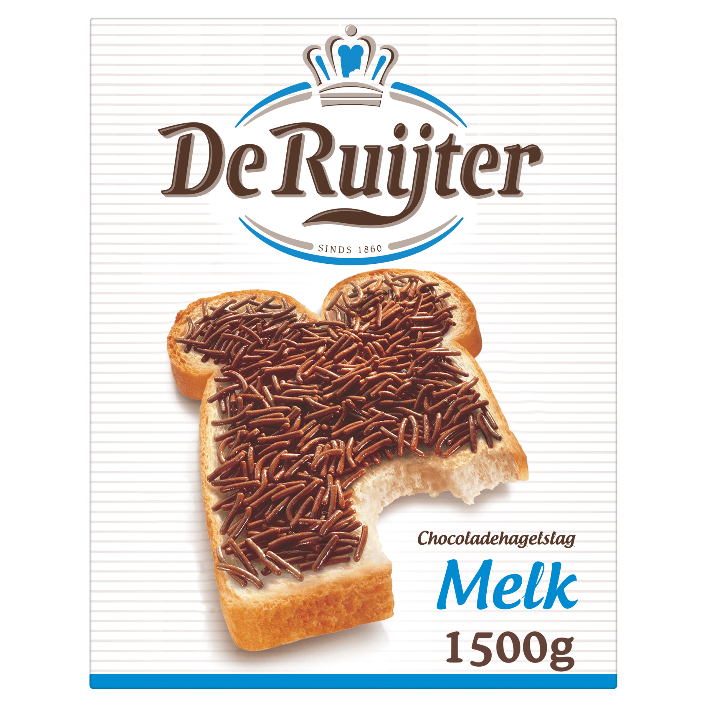 Hagelslag melkchocolade, doos 1,5 kg