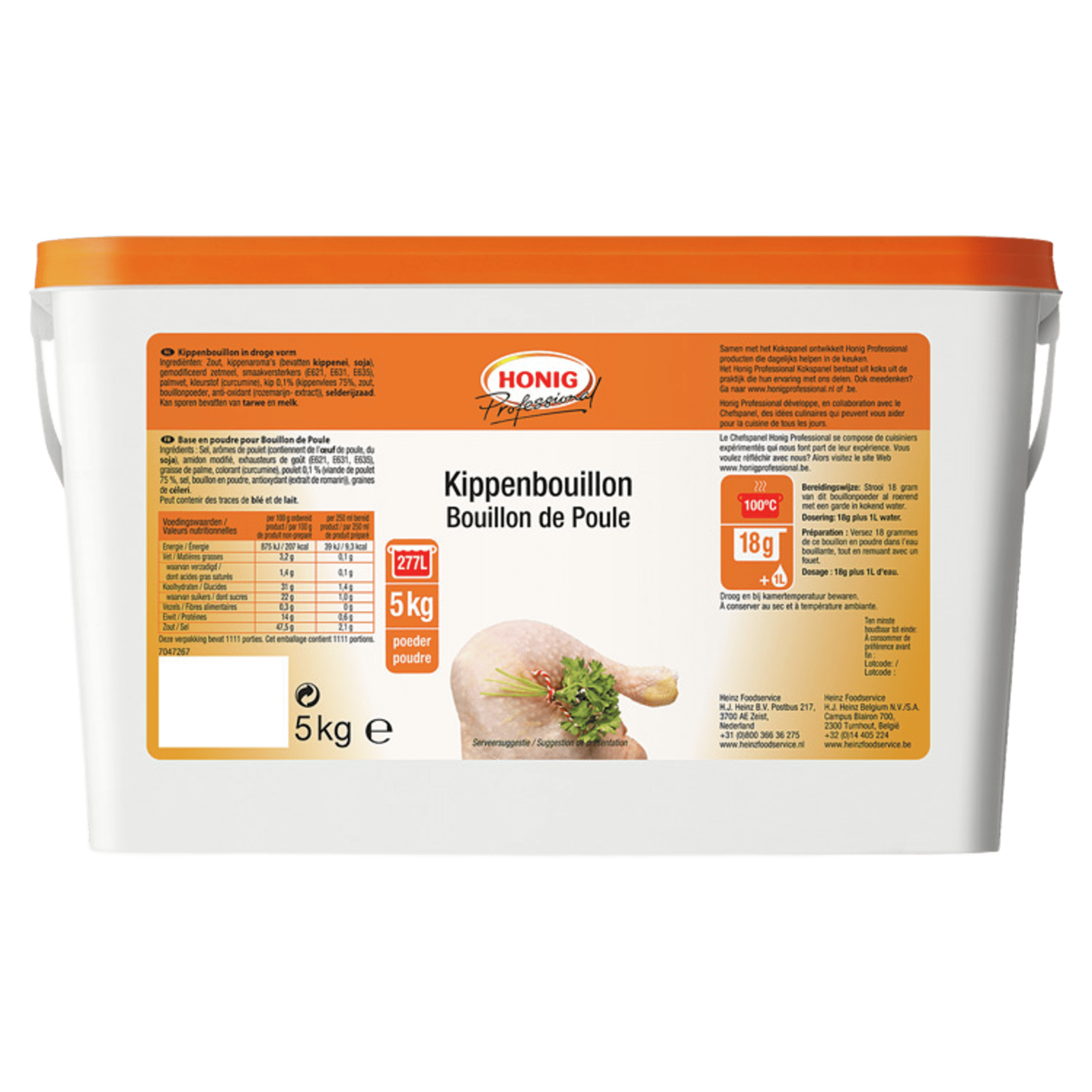 honig professional kippenbouillon 5kg bus