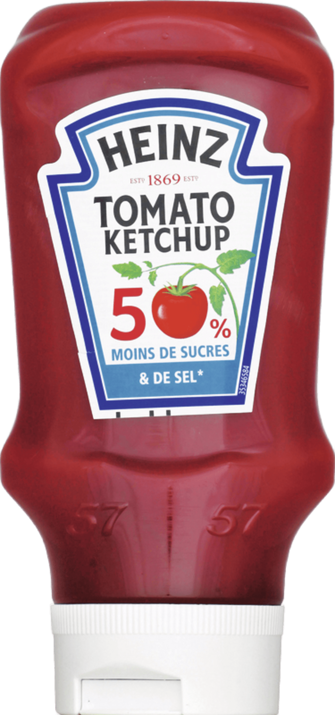 Tomato Ketchup 50% sucre et sel en moins Flacon