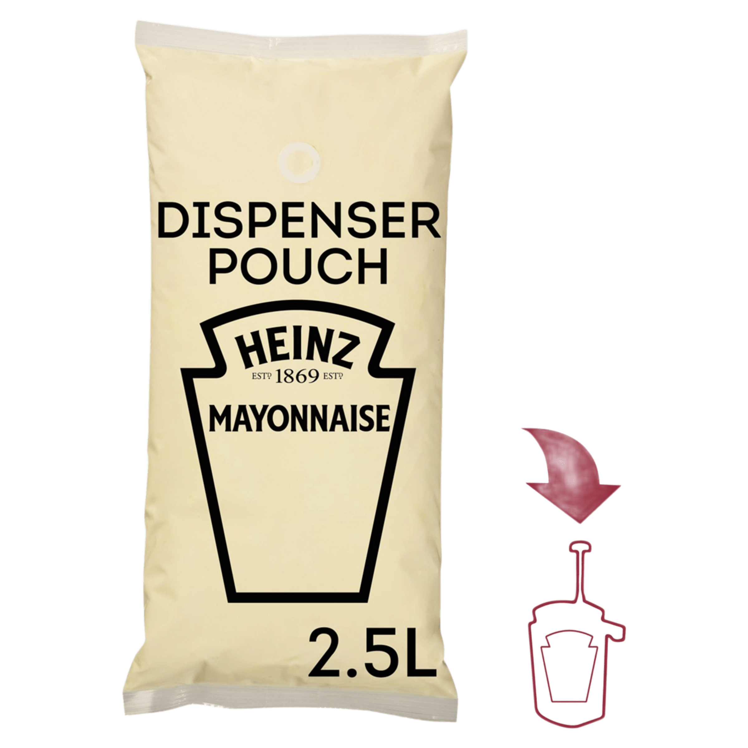 Mayonnaise Sauce Dispenser Pouch 3 x  2.5L