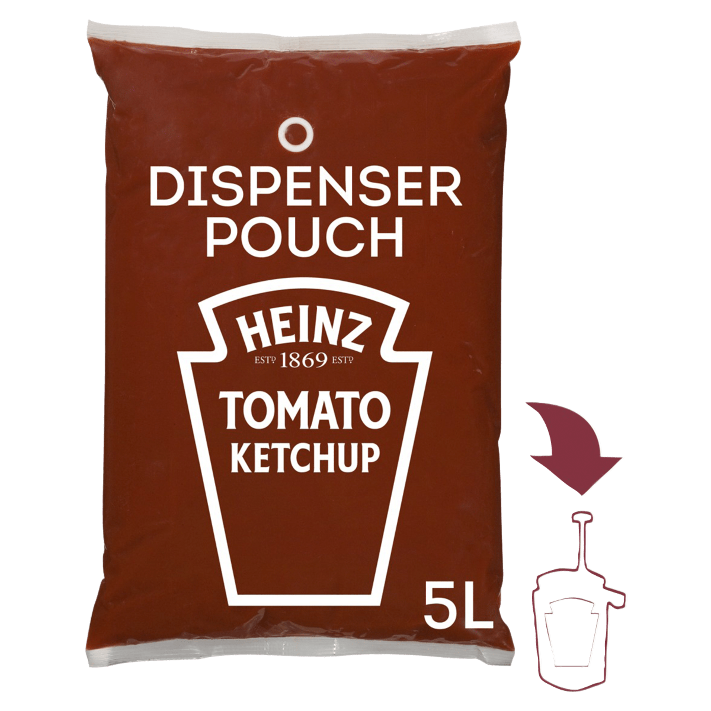 Tomato Ketchup Sauce Dispenser Pouch 3 x 5L