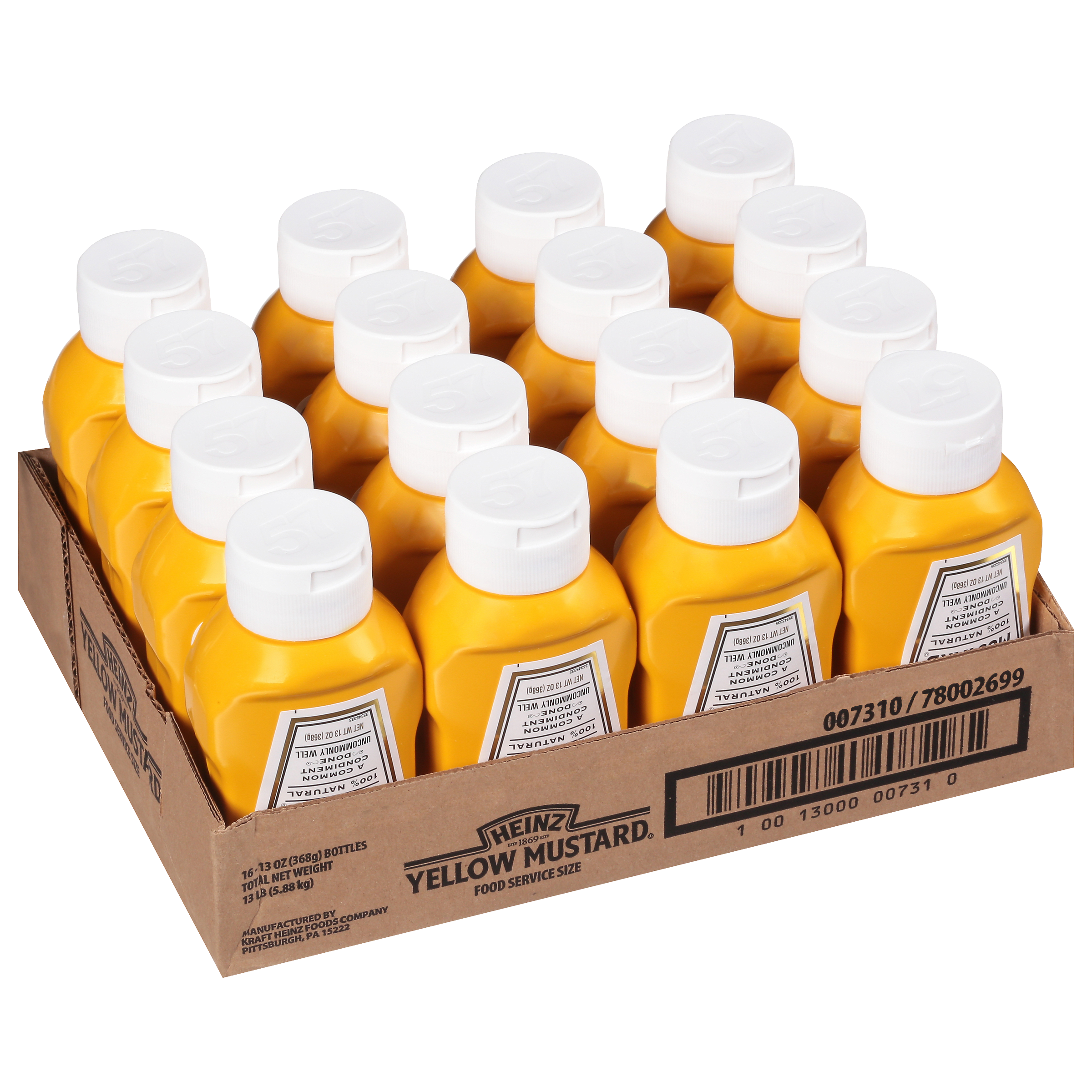Yellow Mustard FOREVER FULL Inverted Bottles