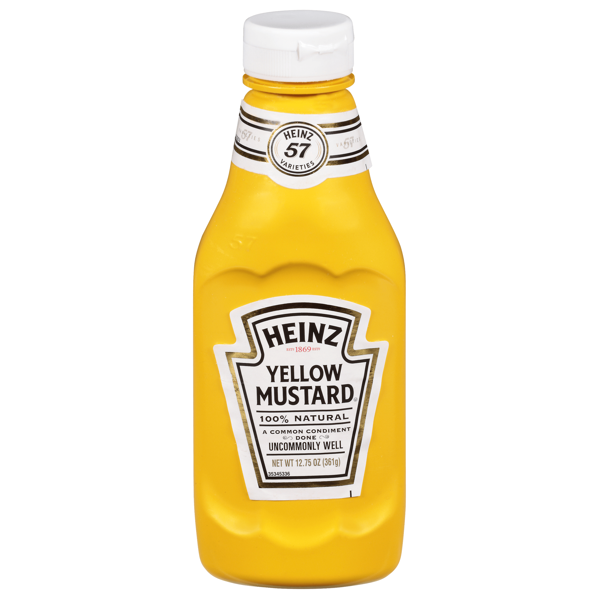 Heinz Yellow Mustard FOREVER FULL Inverted Bottles 13 LB Away From Home