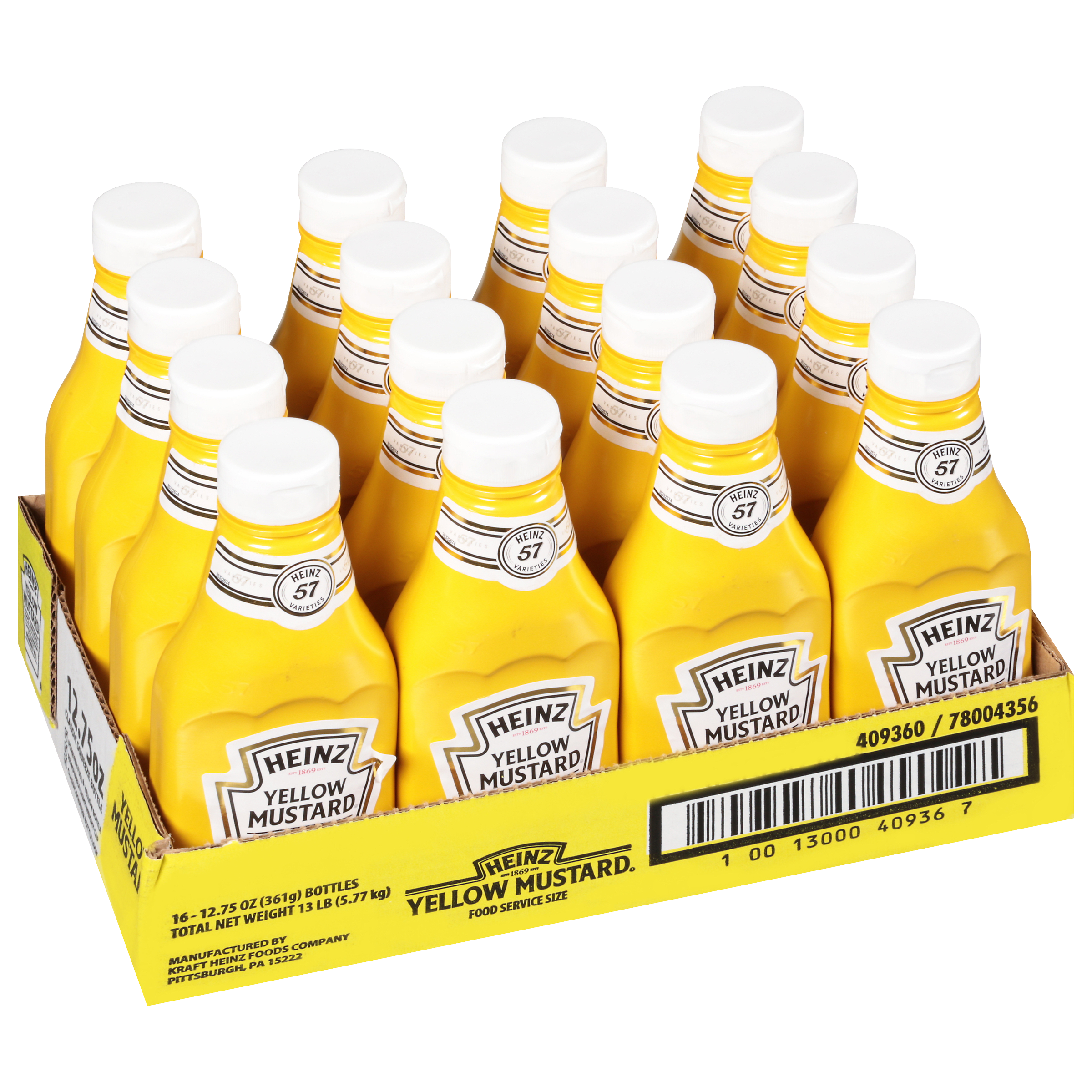 Yellow Mustard FOREVER FULL Inverted Bottles