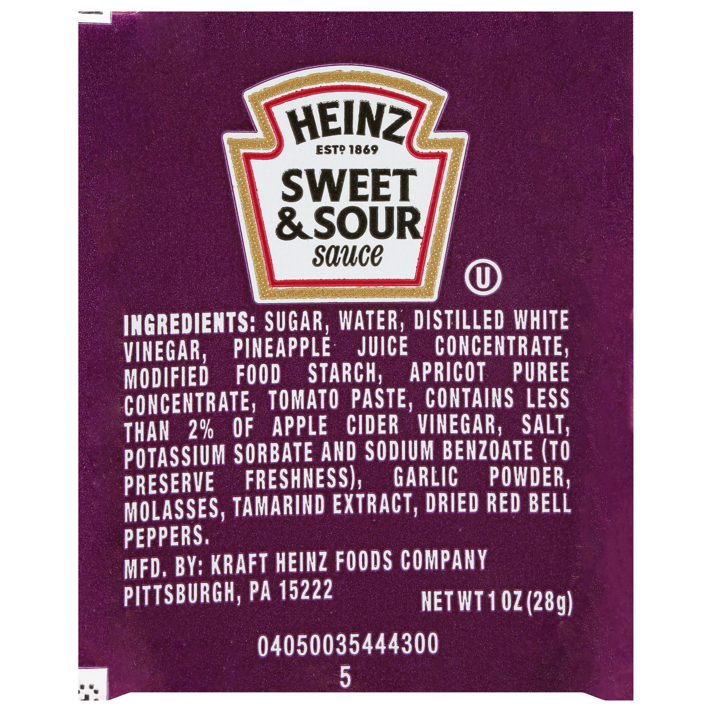 Sweet & Sour Sauce, 100/1 oz Case (Cup)