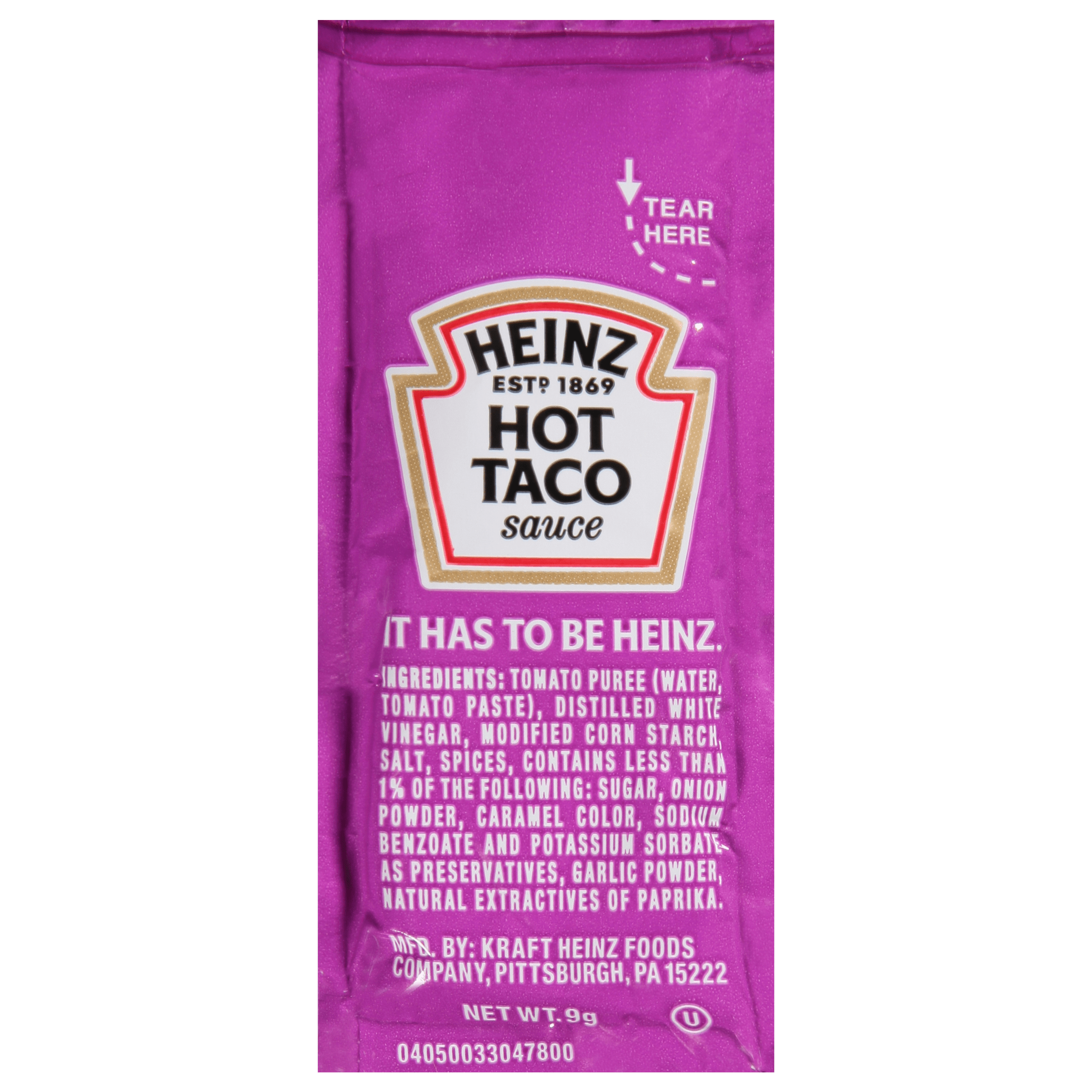 Heinz Single Serve Taco Sauce, 9.69 LB Away From Home