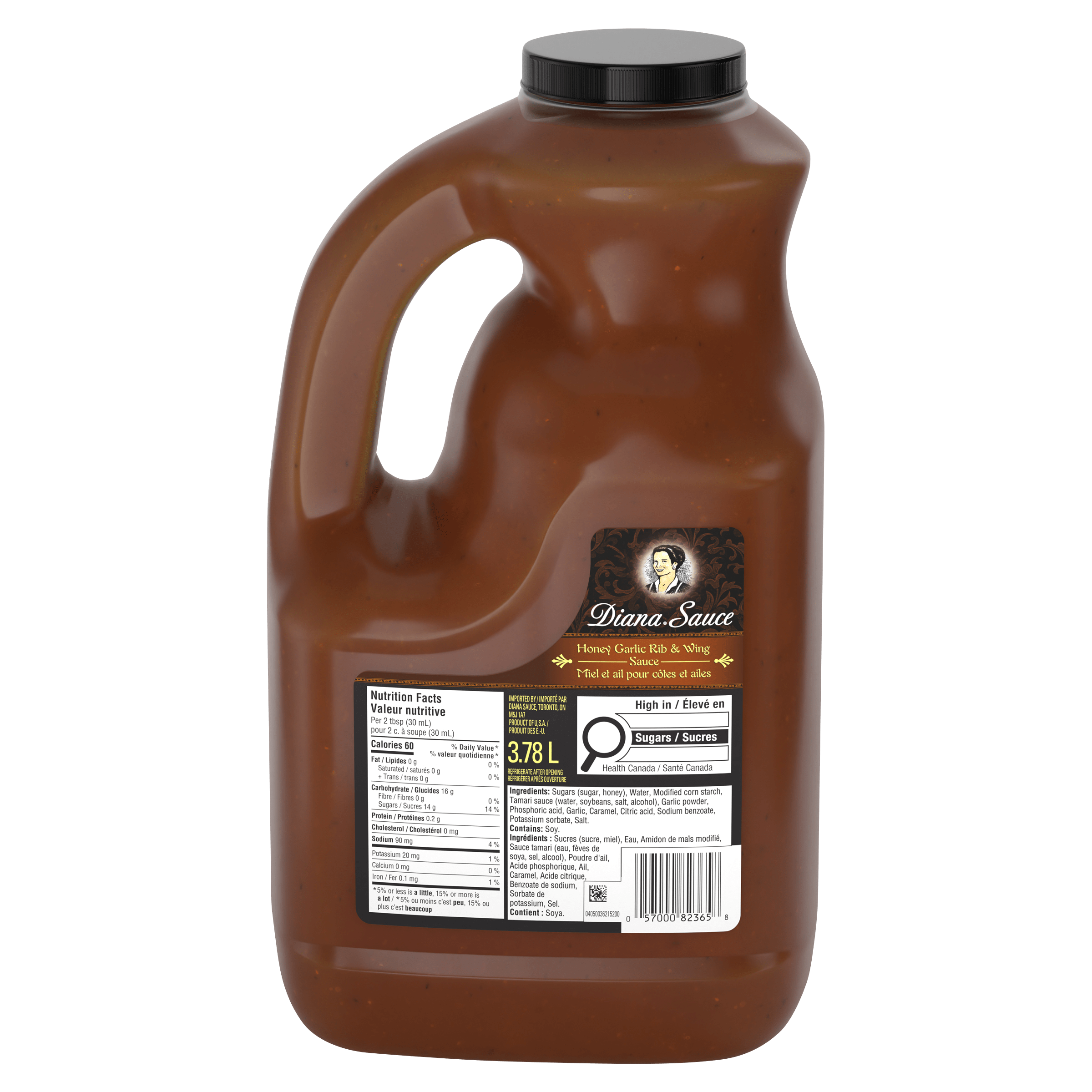 Diana Honey Garlic Rib & Wing BBQ Sauce (2 x 3.78 L Jug)