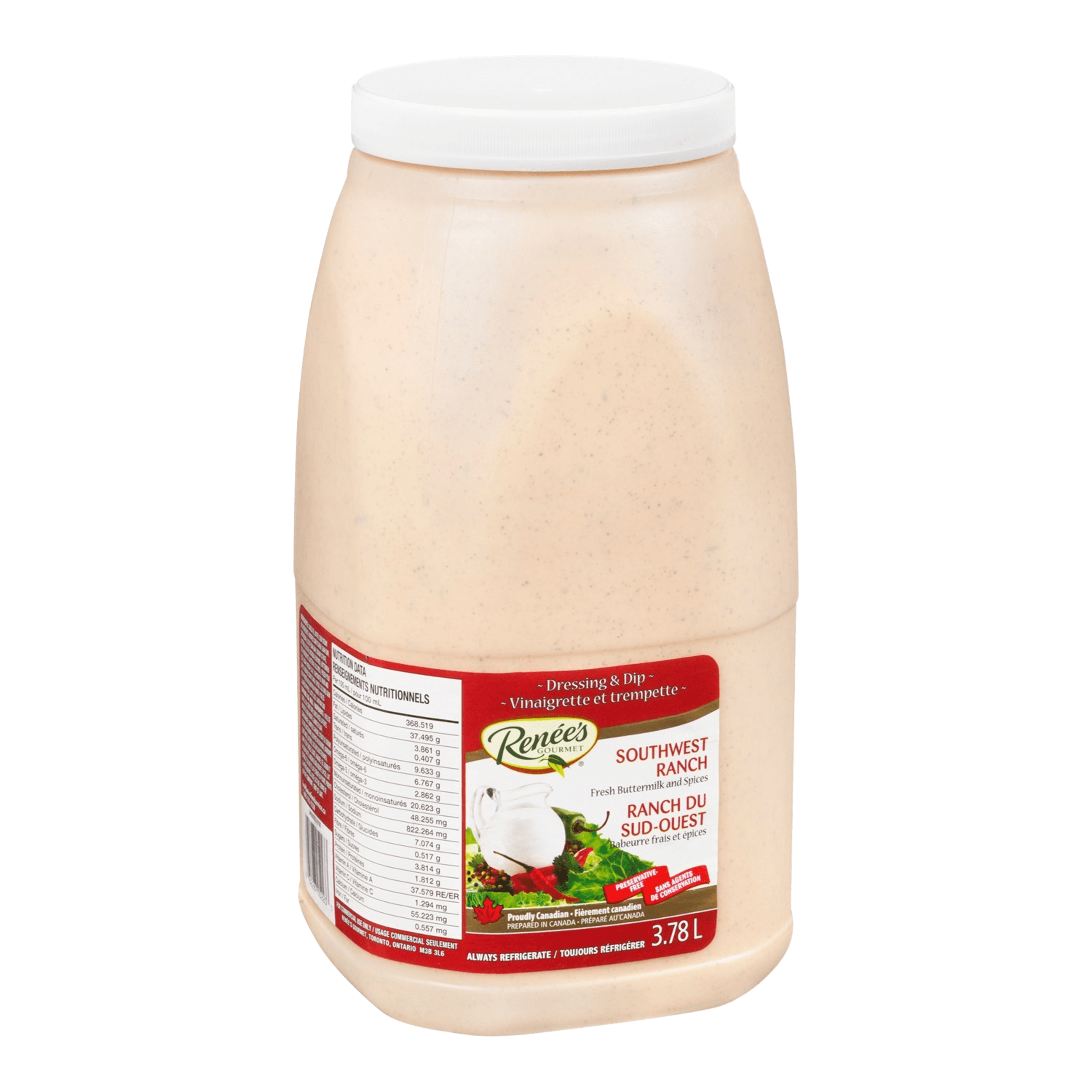 Vinaigrette Ranch Sud-Ouest Renée’s (2 x 3,78 L)