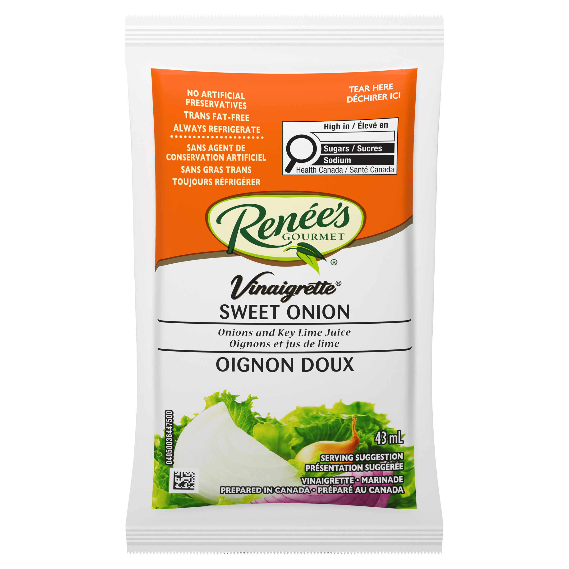 Renee's Sweet Onion Vinaigrette (120 X 43Ml)