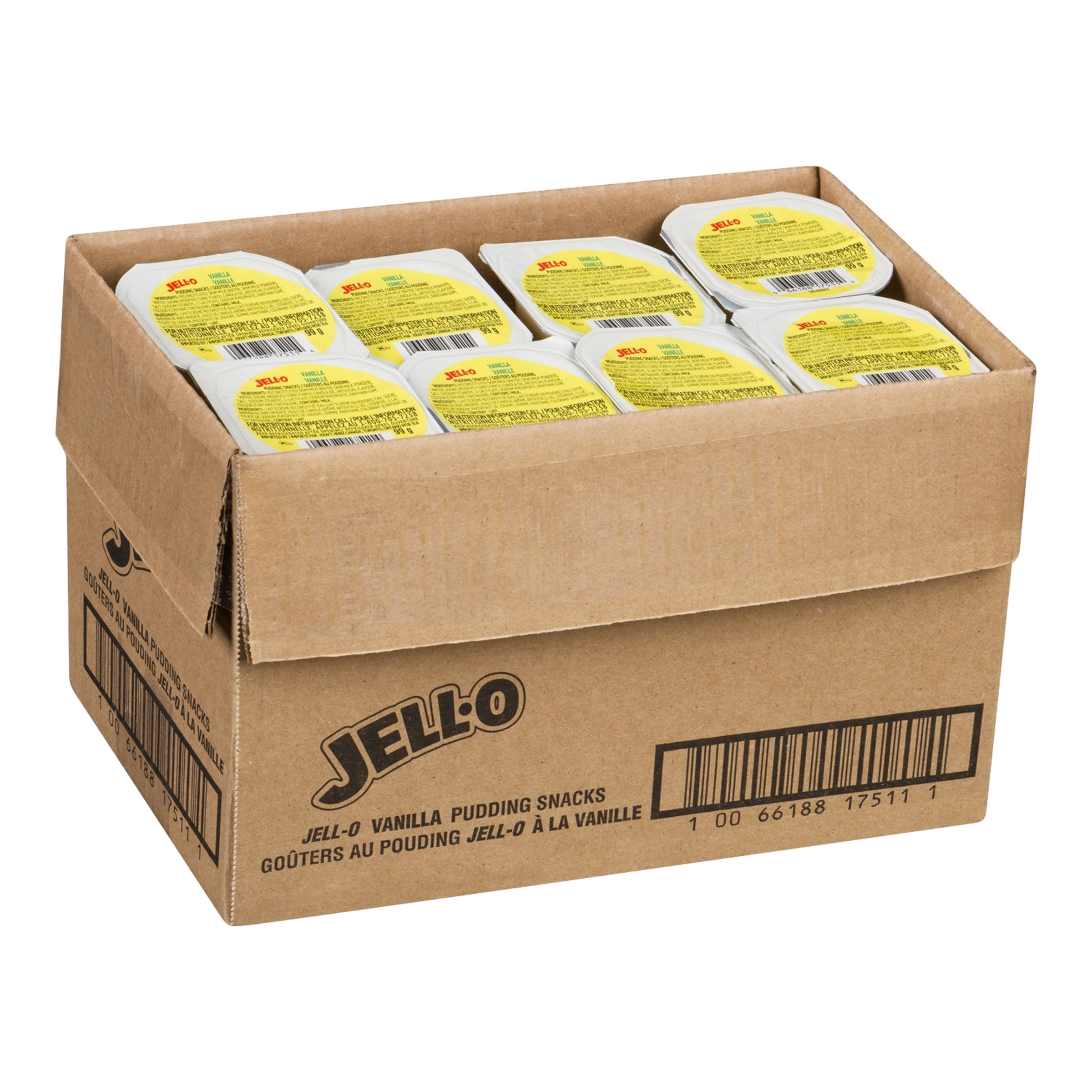 Pouding à la vanille prêt à manger Jell-O (24 x 99 G)