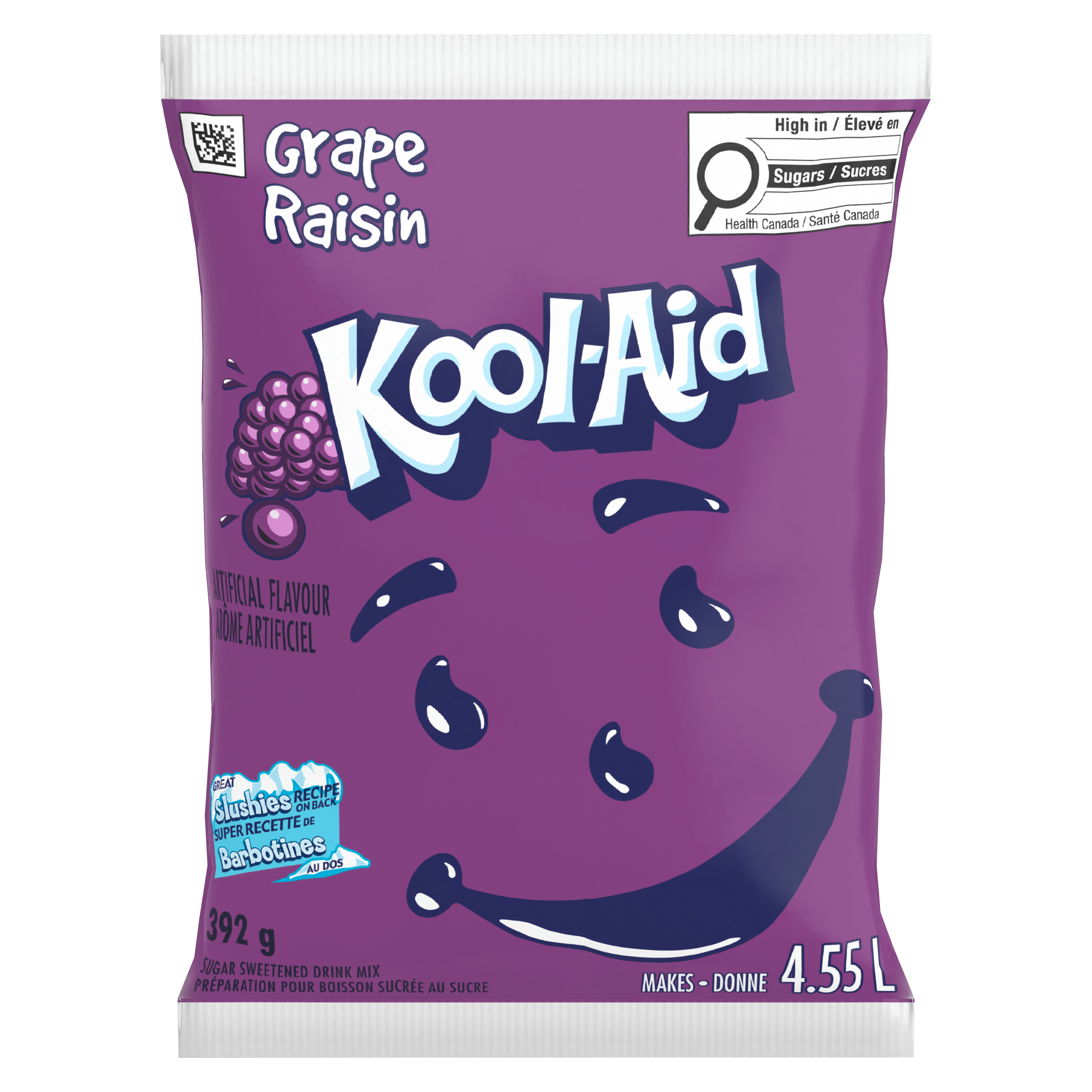 Kool-Aid Grape Flavoured Sugar Sweetened Drink Mix (18 x 392 g Bag)