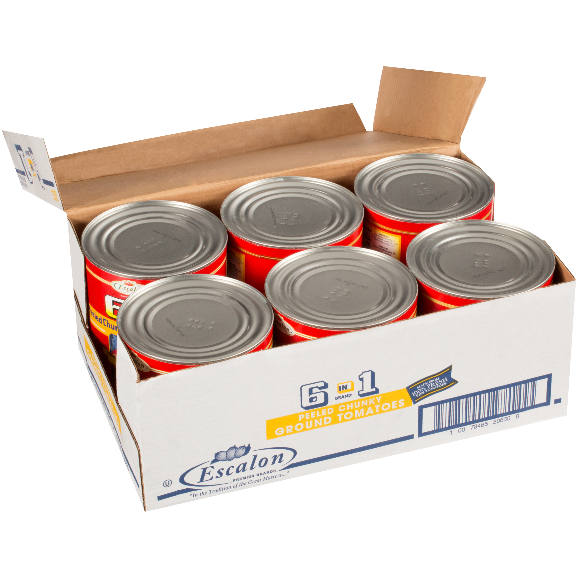 Tomates Molidos en Trozos Pelados en Puré Extra Espeso