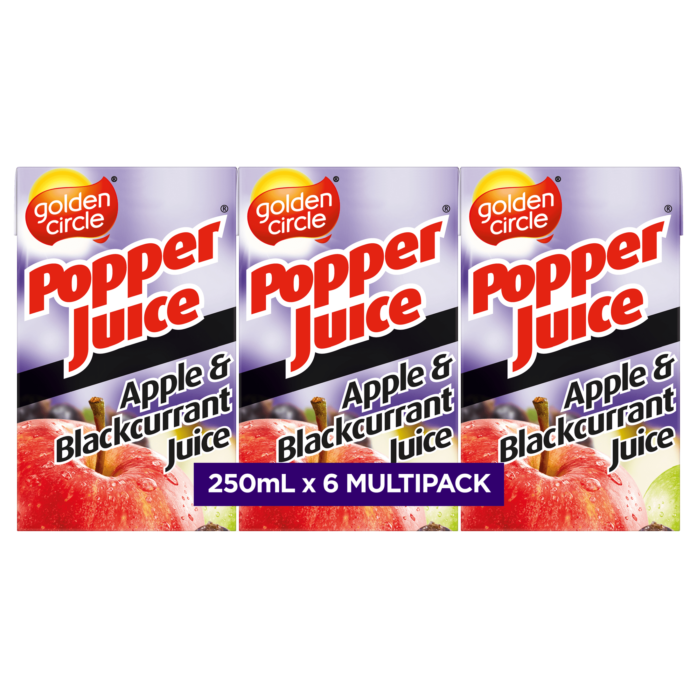 Golden Circle™ Popper® Apple Blackcurrant Juice 250mL