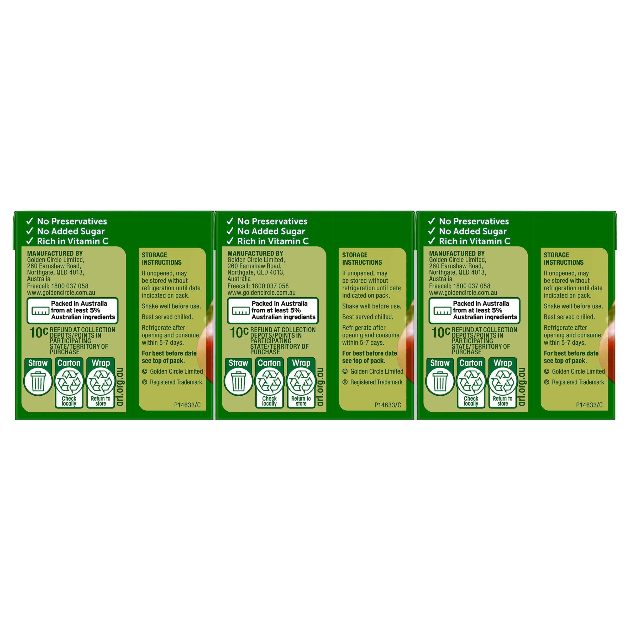 Golden Circle™ Popper® Apple Juice 150mL