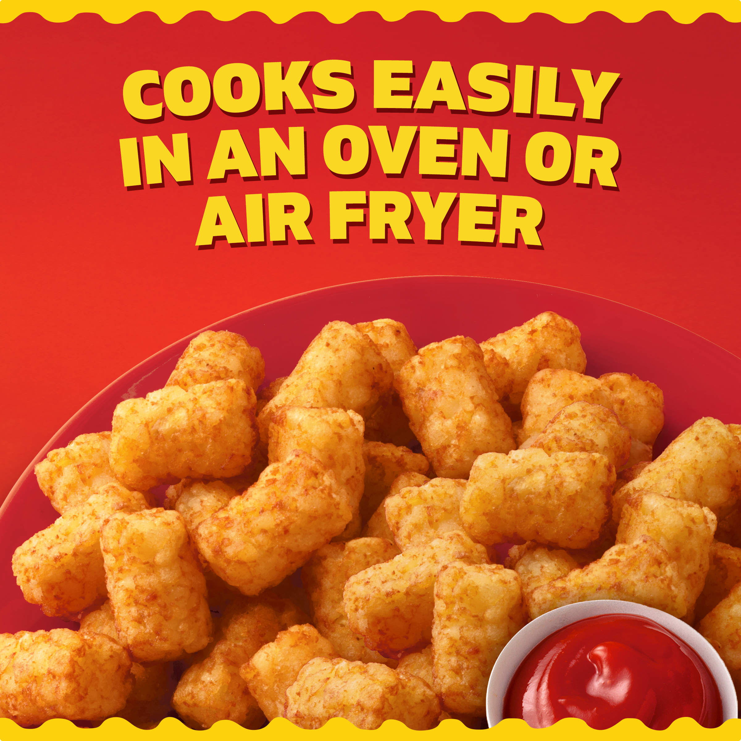 Extra Crispy Tater Tots Seasoned Shredded Frozen Potatoes