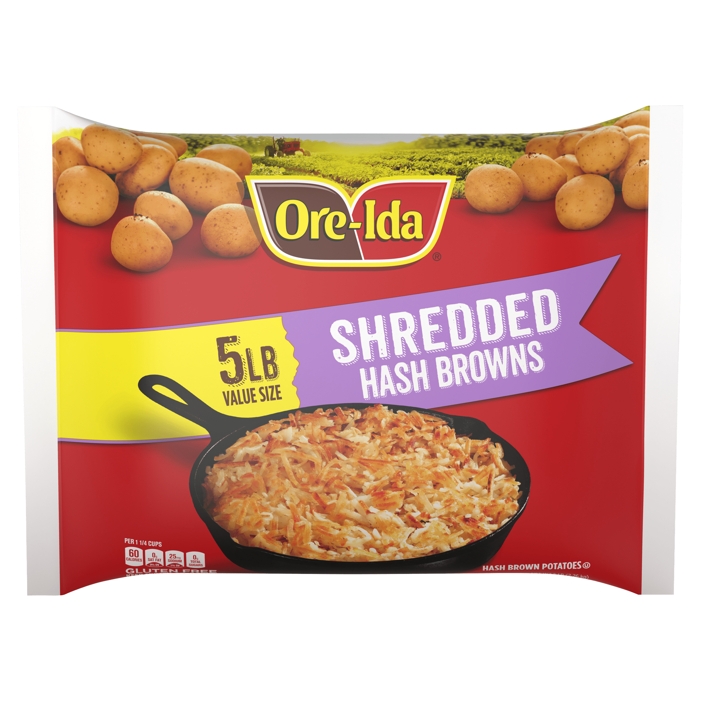 Shredded Hash Browns Frozen Potatoes Value Size