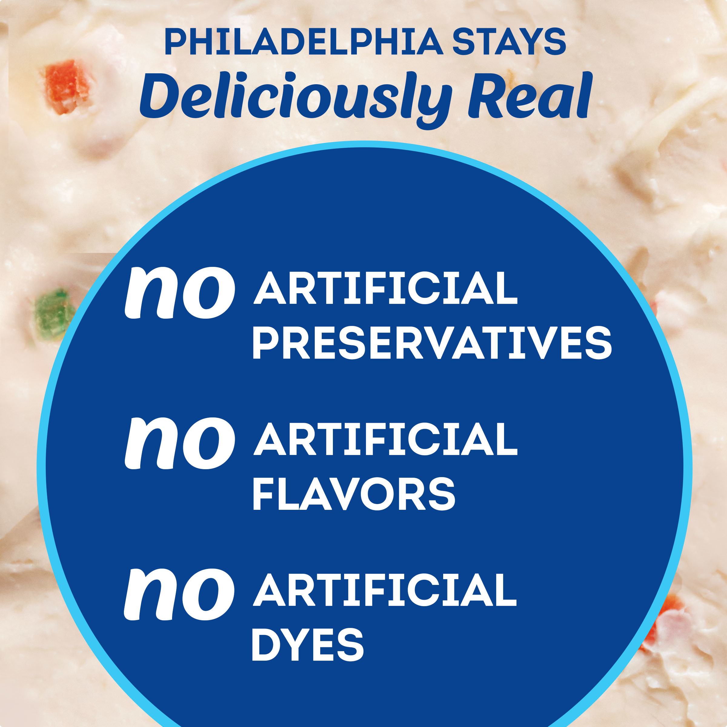 Garden Vegetable Reduced Fat Cream Cheese Spread with a Third Less Fat