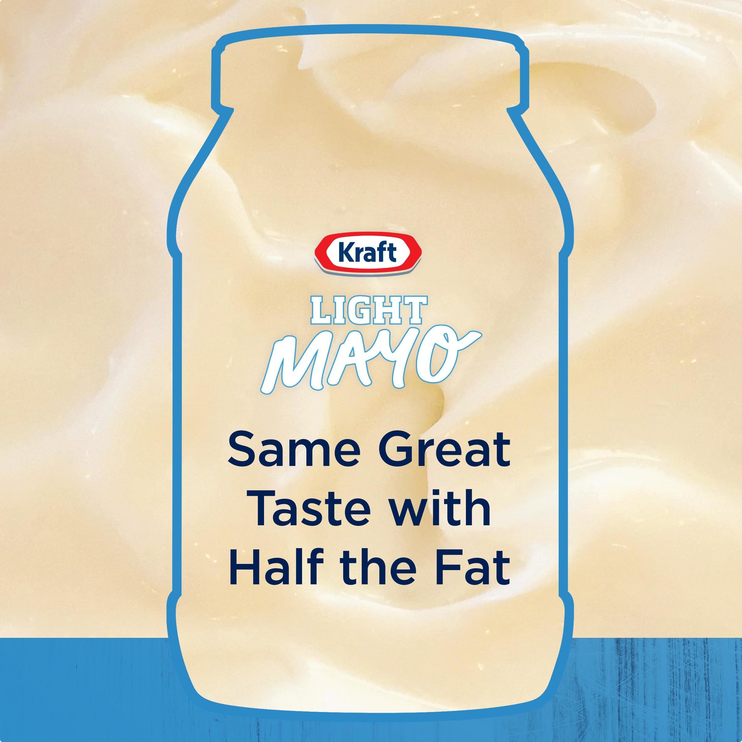 Light Mayo with One Half the Fat & Calories of Regular Mayonnaise