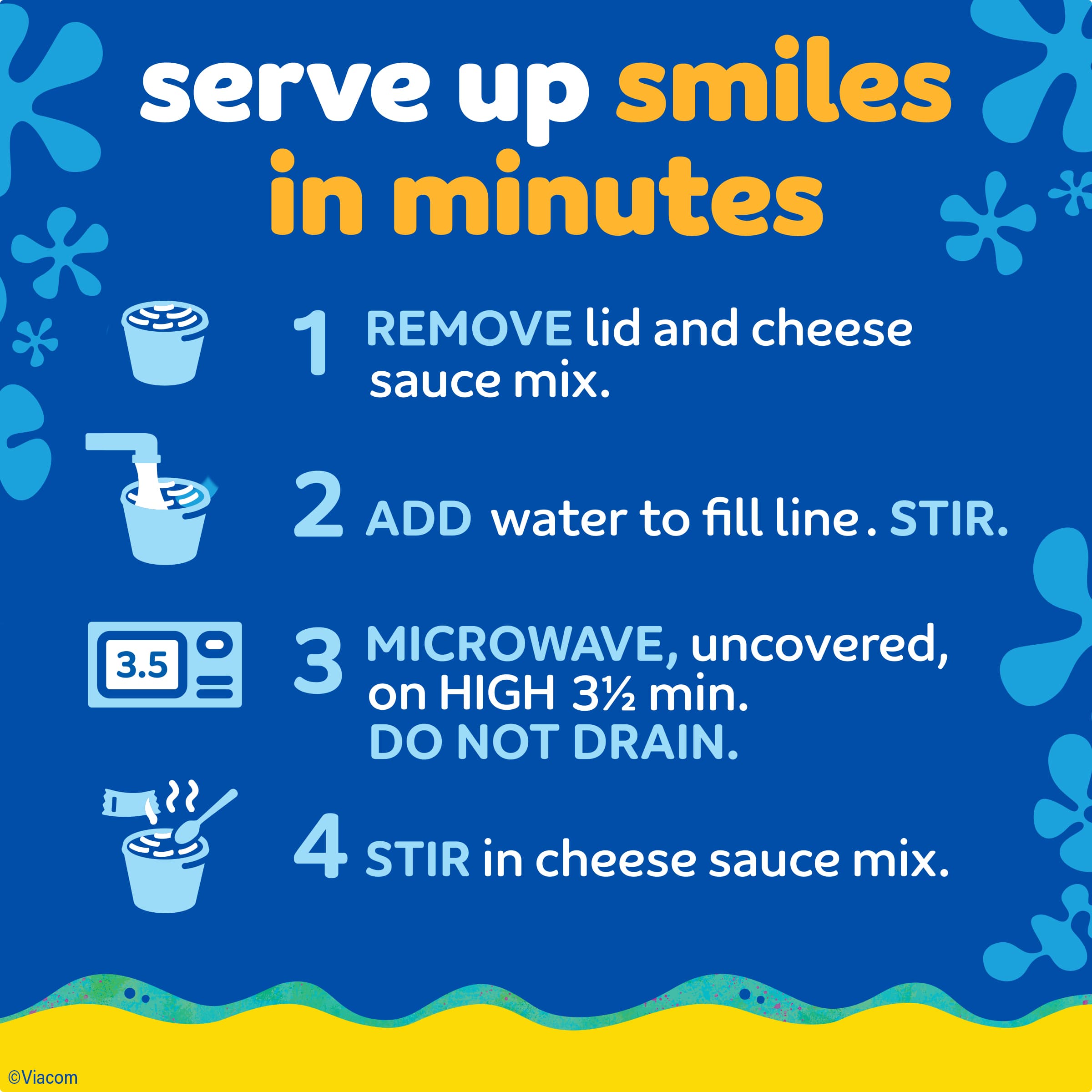 Mac & Cheese Cups Macaroni and Cheese Microwavable Dinner SpongeBob SquarePants