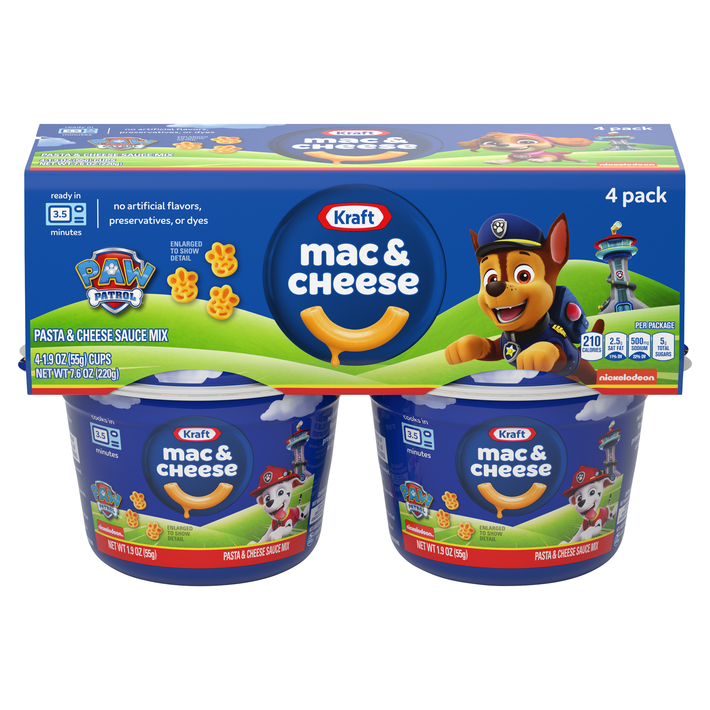 Mac & Cheese Macaroni and Cheese Dinner Easy Microwavable Dinner with Nickelodeon Paw Patrol Pasta Shapes