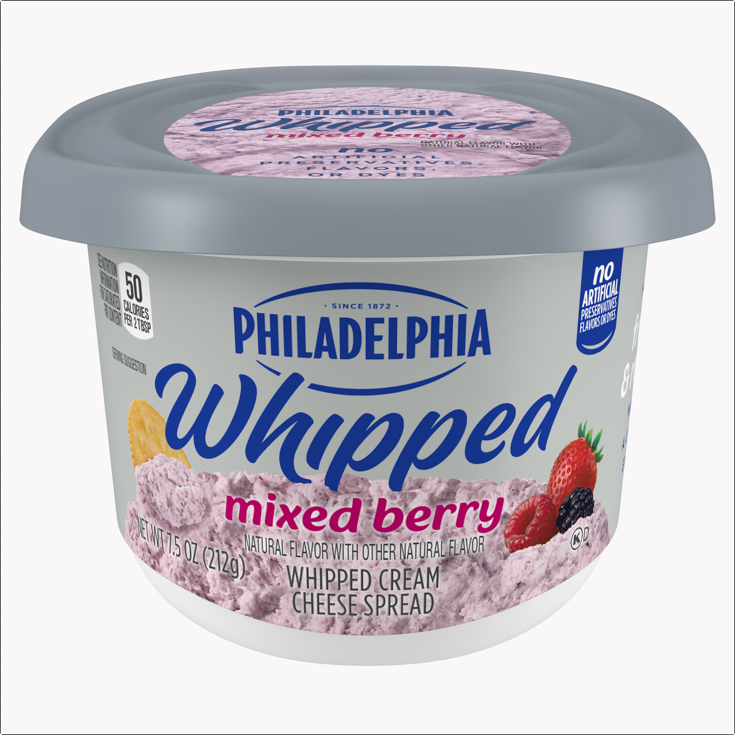 Mixed Berry Whipped Cream Cheese Spread
