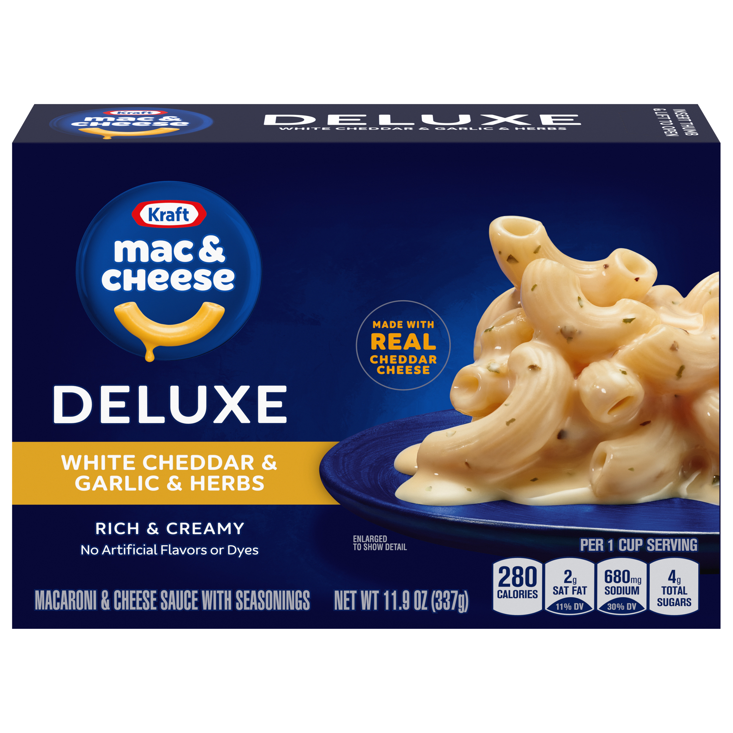 White Cheddar & Garlic & Herbs Mac & Cheese Macaroni and Cheese Dinner