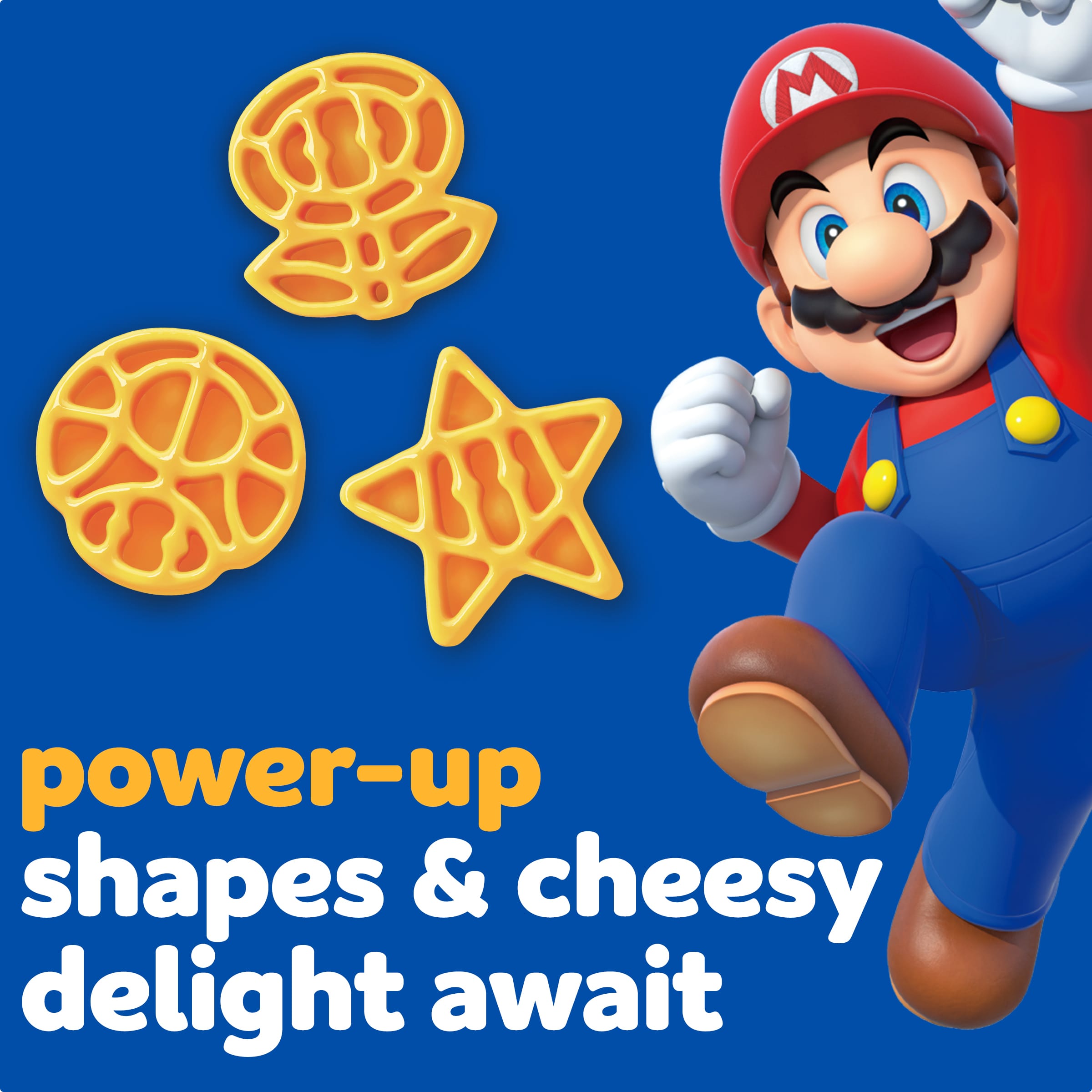 Mac & Cheese Macaroni and Cheese Dinner with Super Mario Power-Up Pasta Shapes