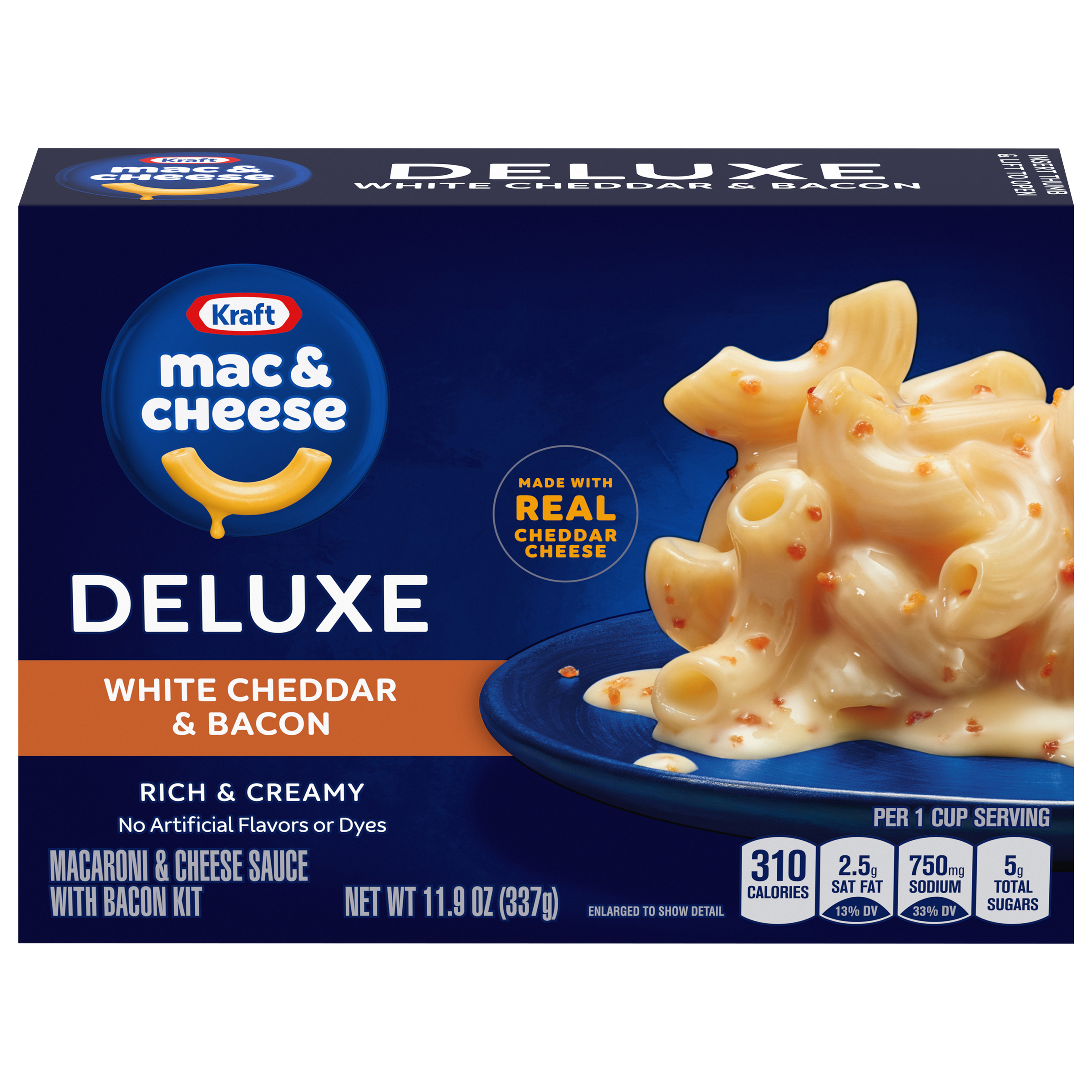 White Cheddar & Bacon Mac & Cheese Macaroni and Cheese Dinner