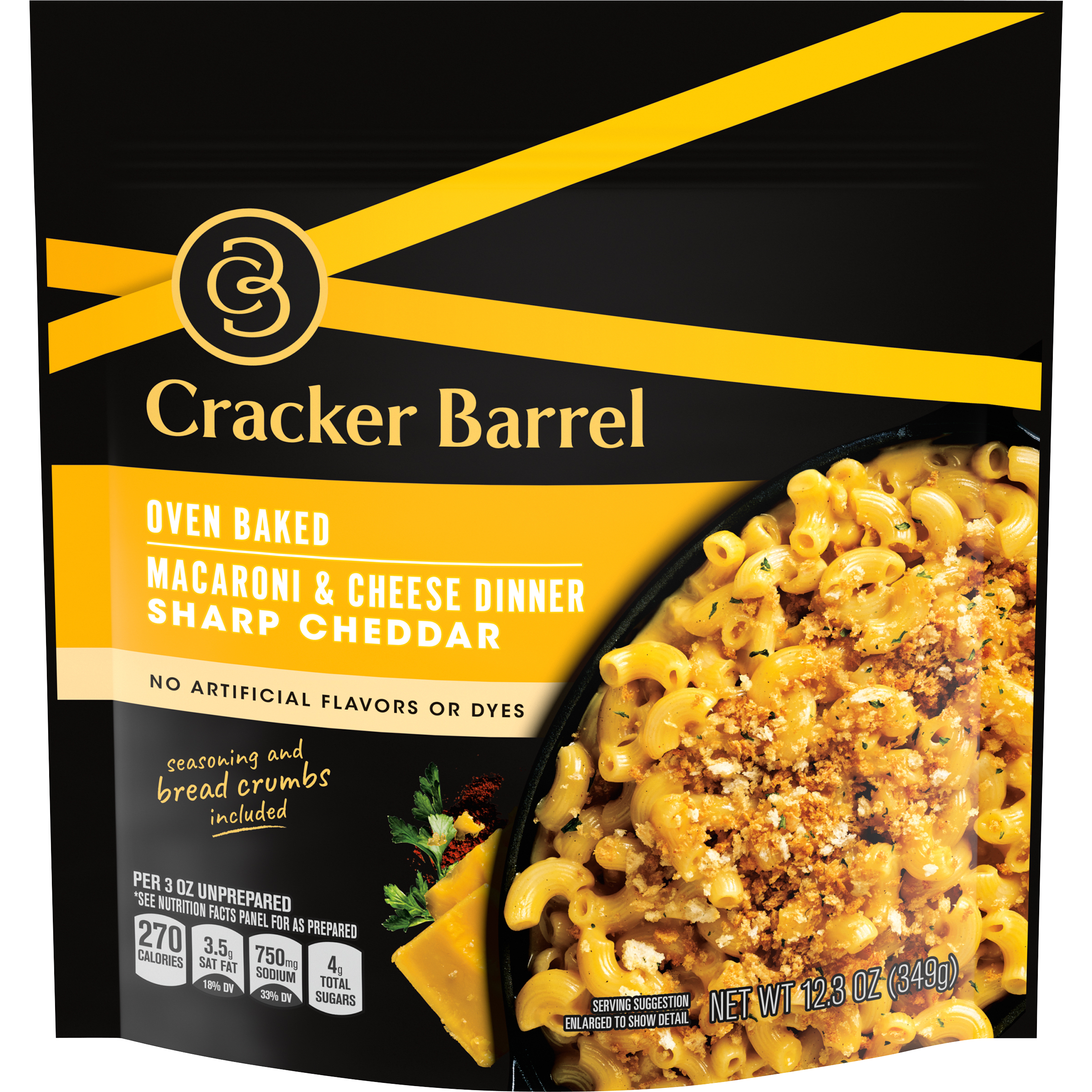 Sharp Cheddar Oven Baked Macaroni & Cheese Dinner
