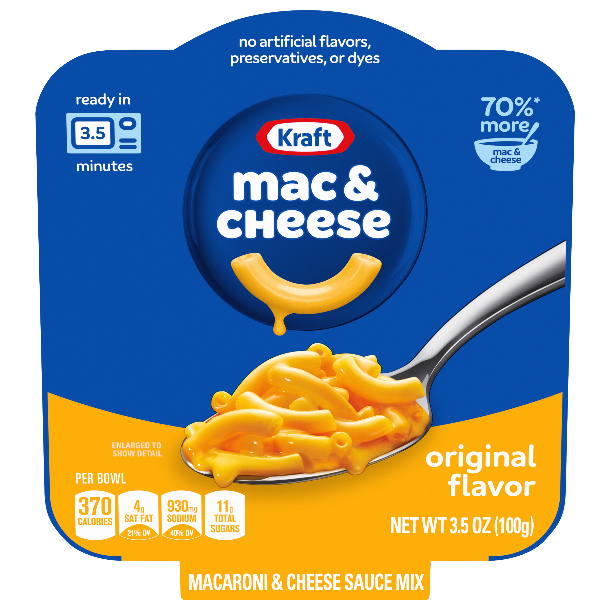 Original Mac & Cheese Macaroni and Cheese Microwaveable Dinner