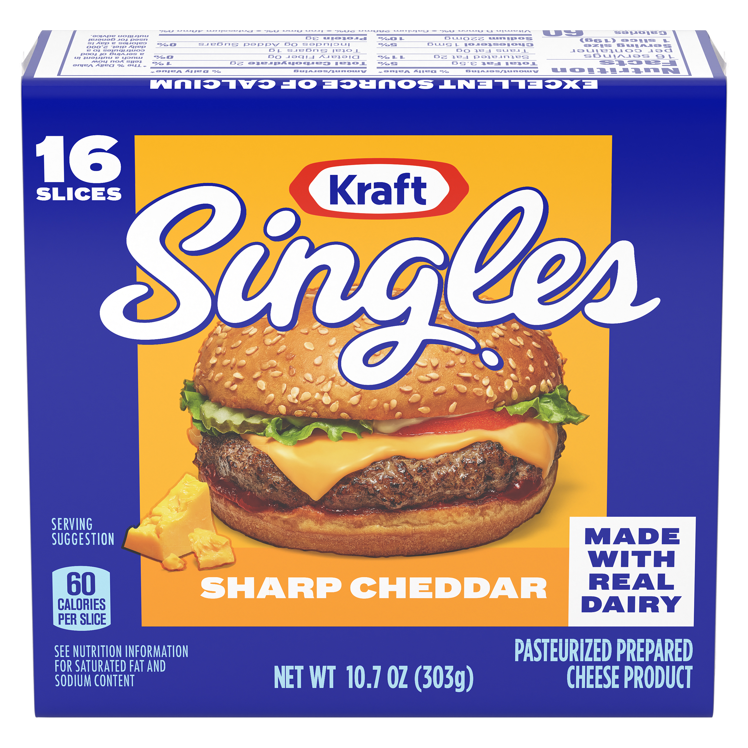 Singles Sharp Cheddar Cheese Slices