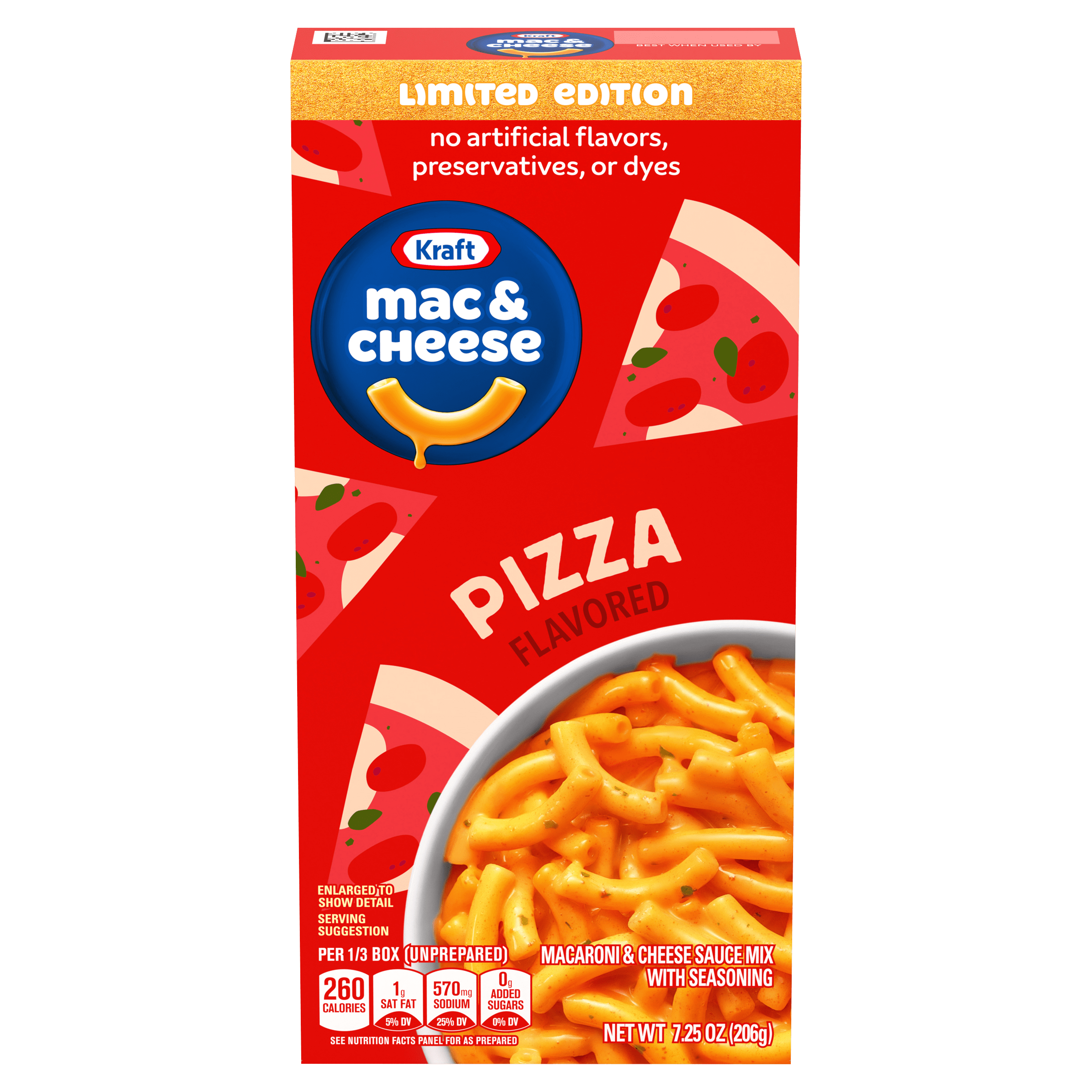 Pizza Flavored Mac & Cheese Macaroni and Cheese Dinner