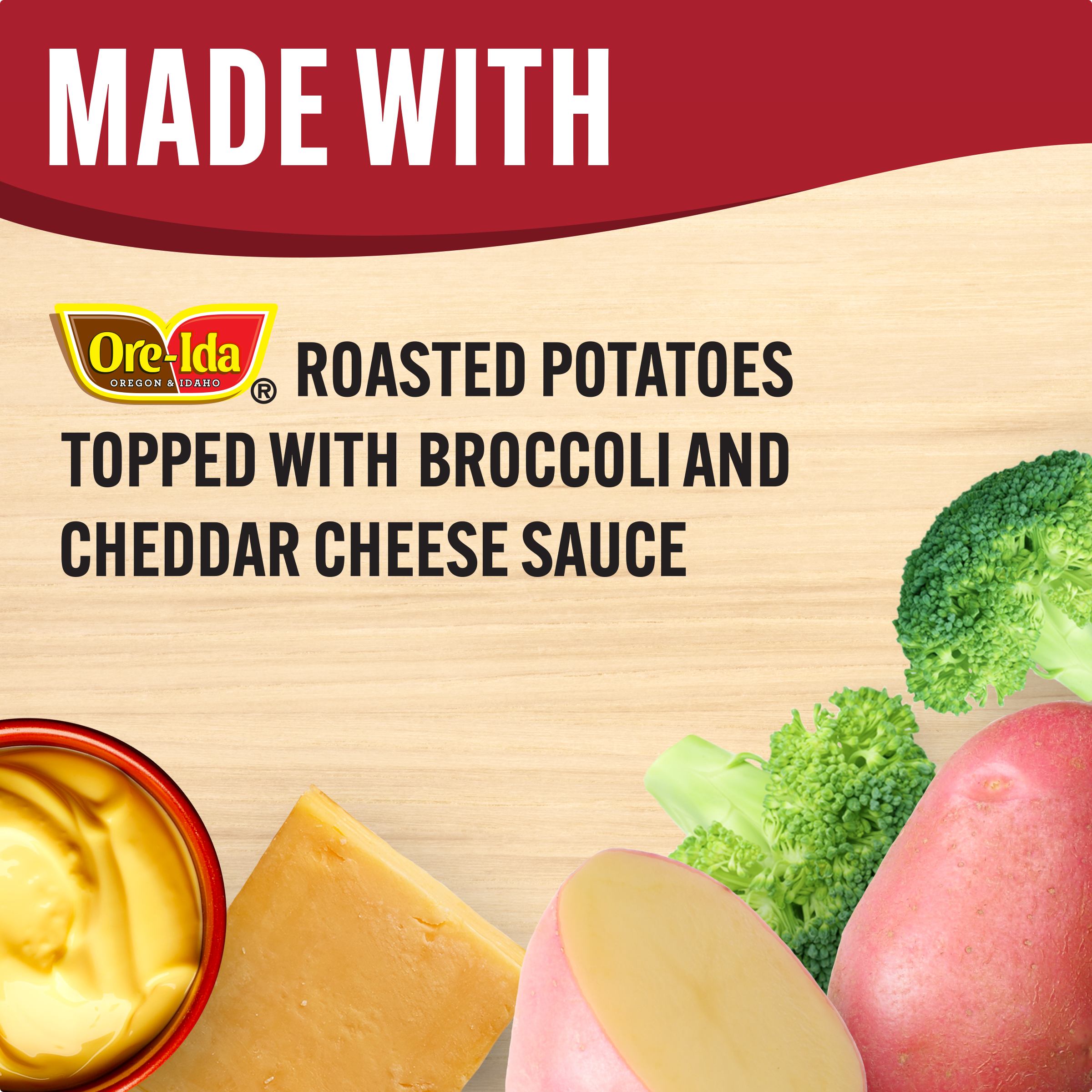 Broccoli & Cheddar Roasted Potatoes Frozen Meal