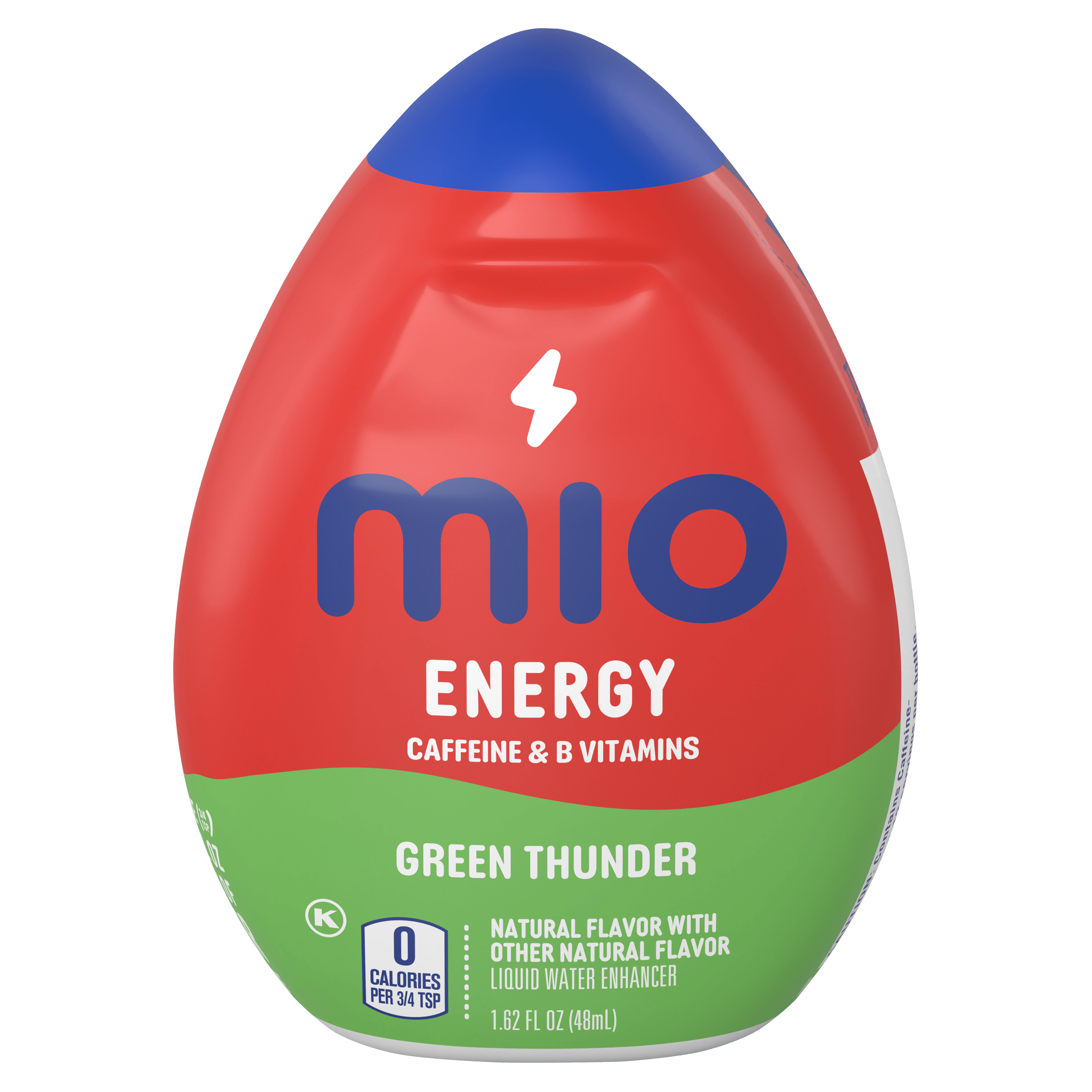 Green Thunder Naturally Flavored Liquid Water Enhancer with Caffeine & B Vitamins