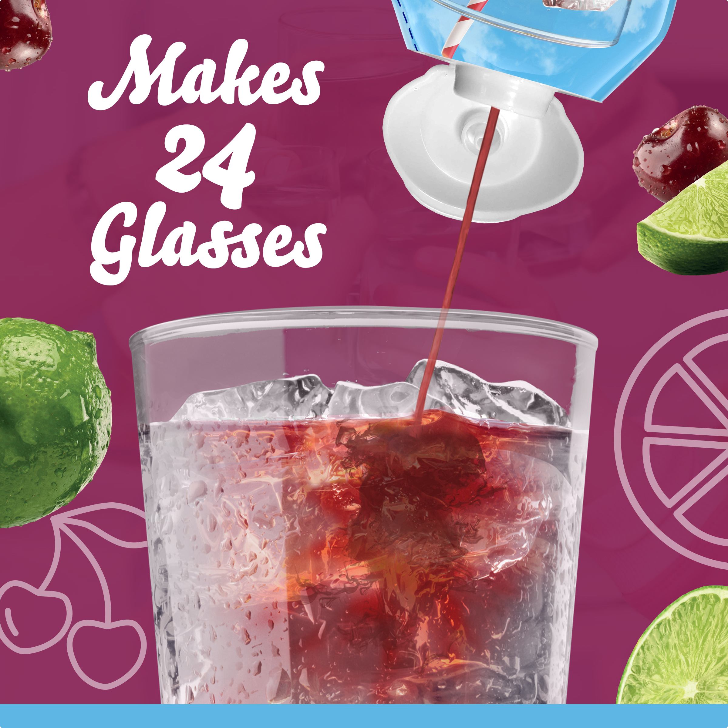 Black Cherry Lime Naturally Flavored Drink Mix