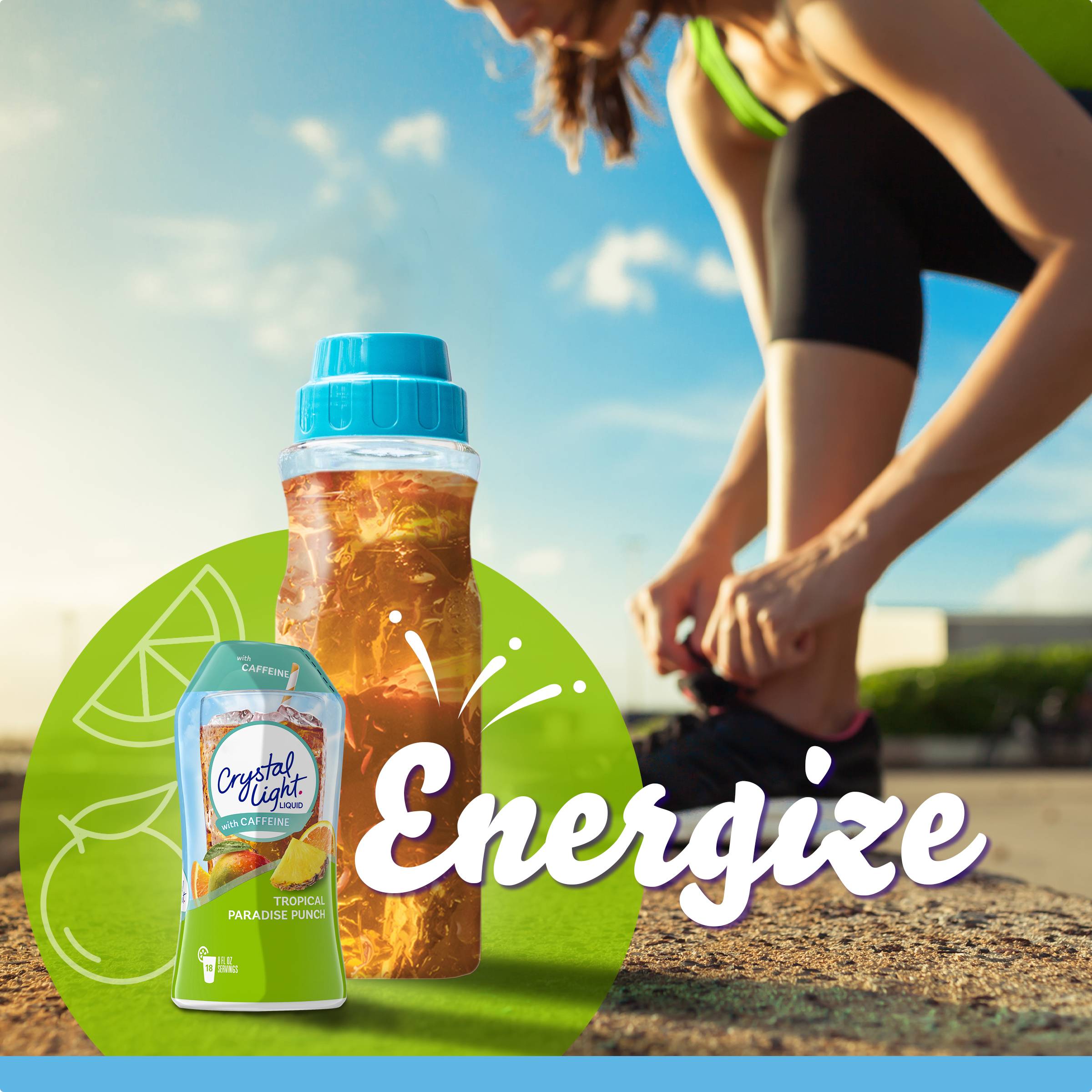 Tropical Paradise Punch Naturally Flavored Drink Mix with Caffeine