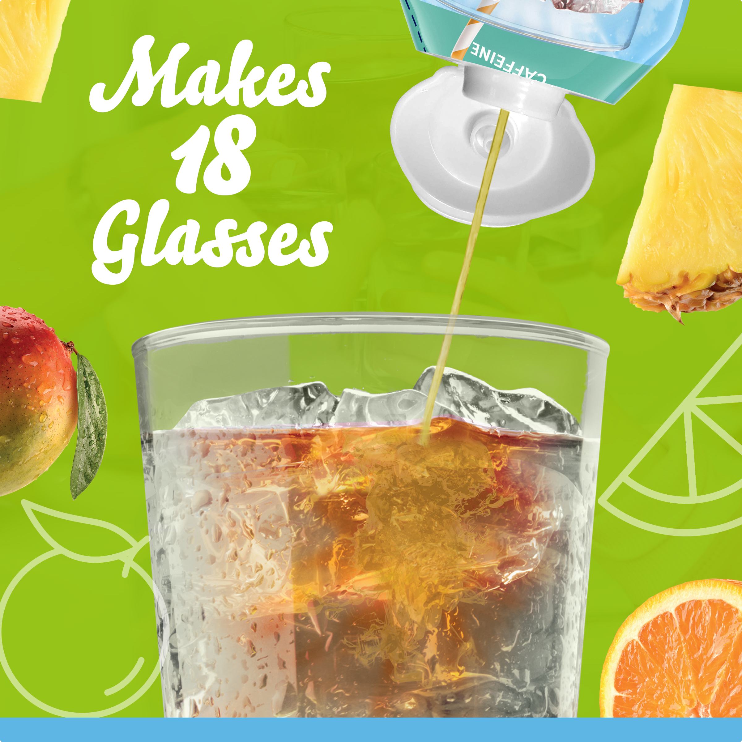 Tropical Paradise Punch Naturally Flavored Drink Mix with Caffeine