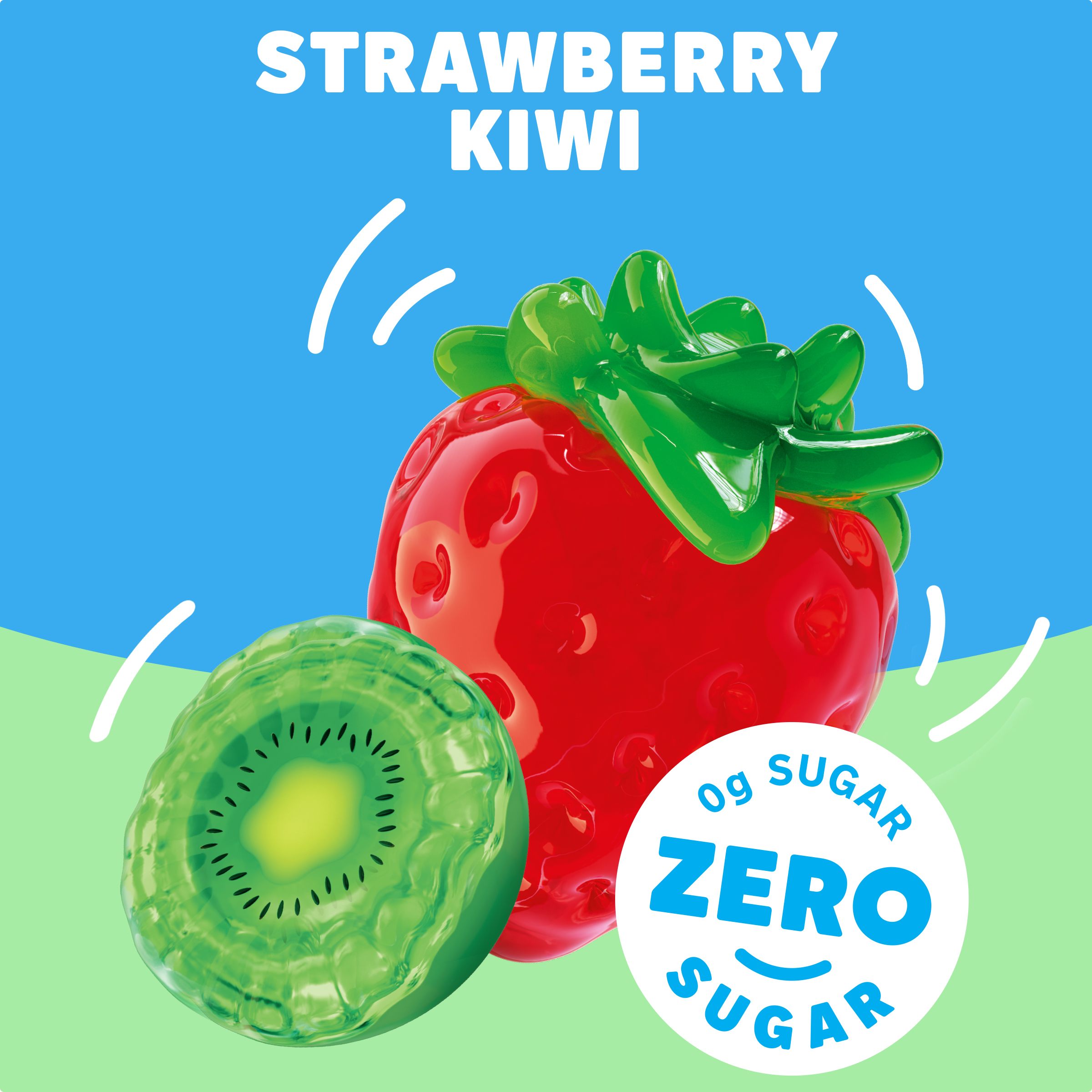 Zero Sugar Strawberry Kiwi Gelatin Snack Cups