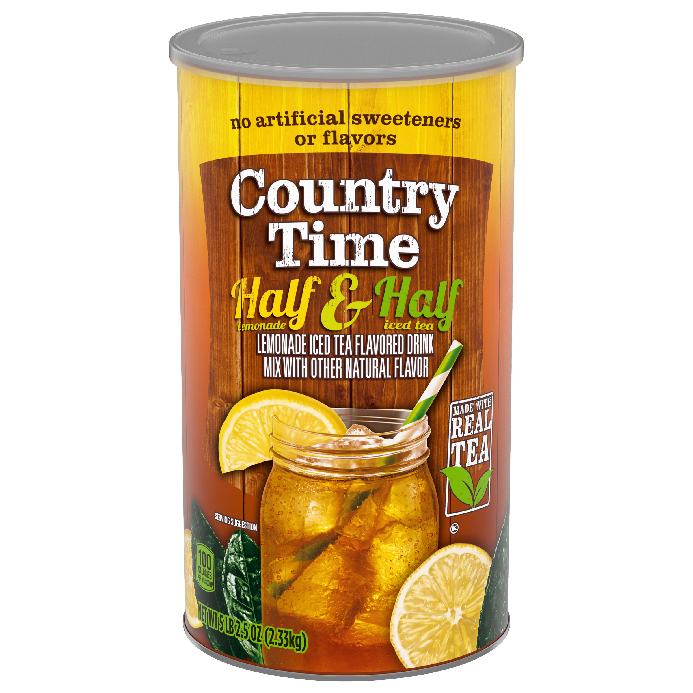 Half & Half Lemonade Iced Tea Naturally Flavored Powdered Drink Mix
