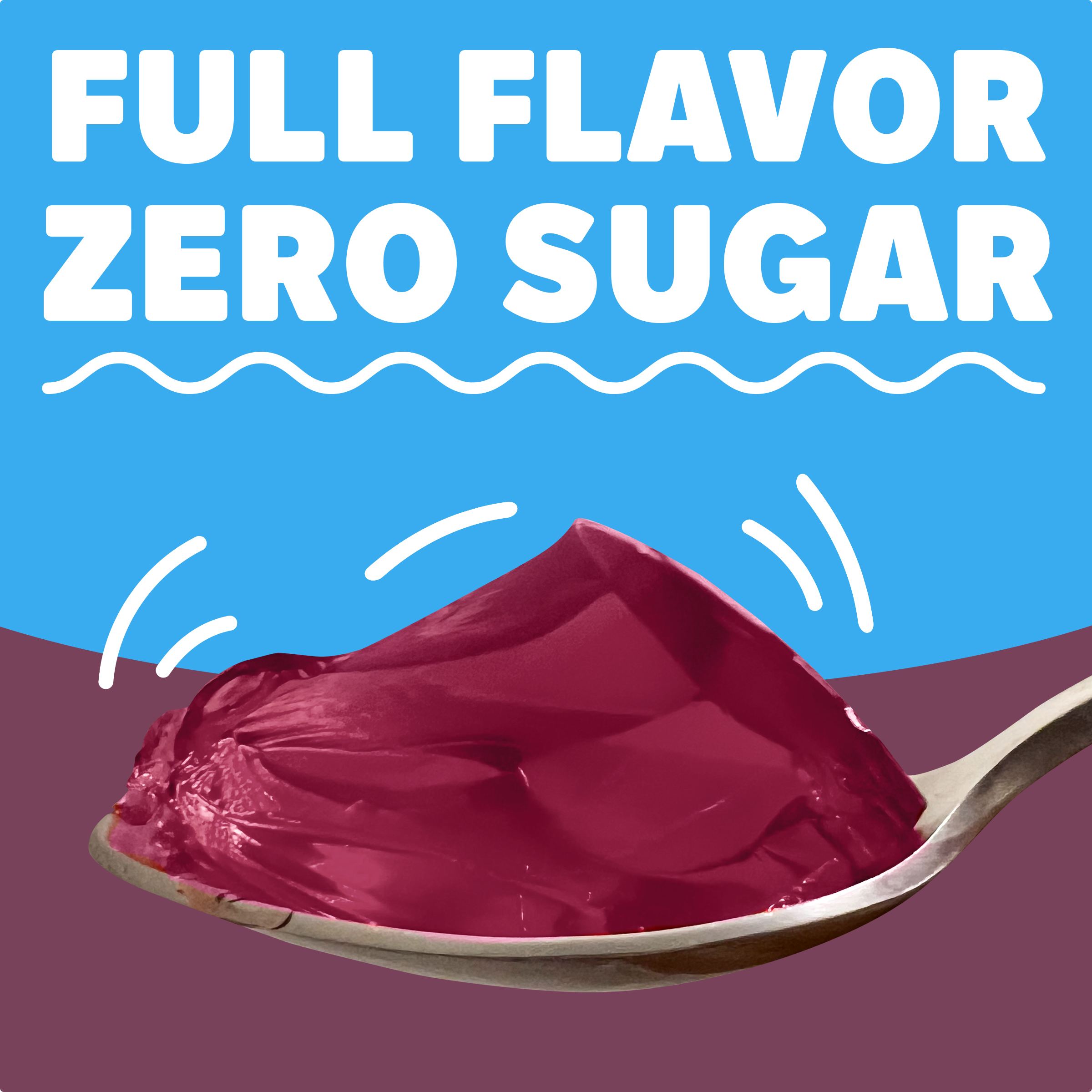 Zero Sugar Black Cherry Flavor Gelatin Snack Cups